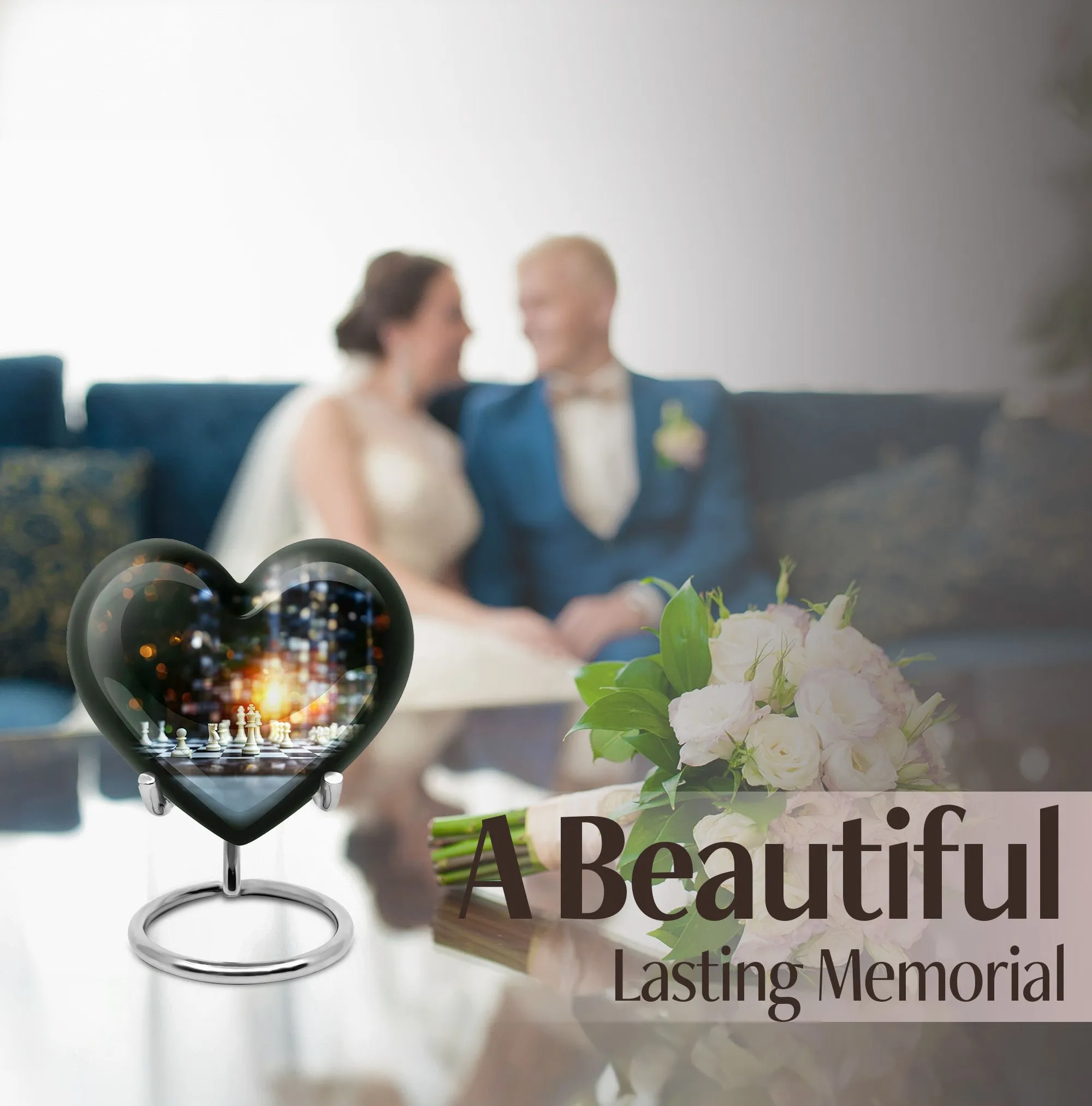 Chess Scroll Eternity - Ultimate Cremation Urn for Gentleman Tribute