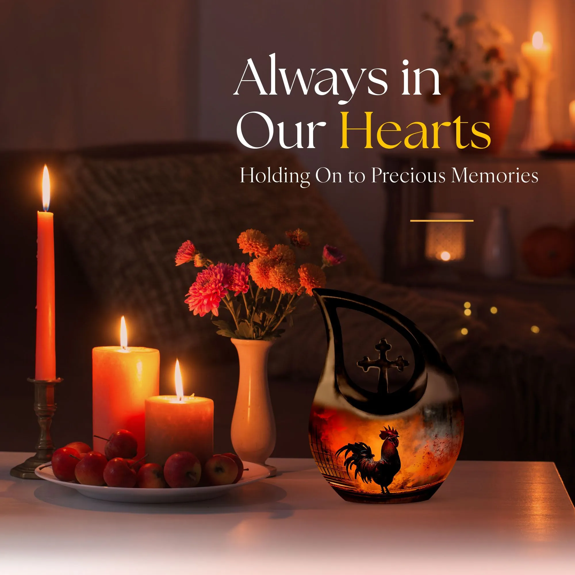 Chicken Urn small urn for cremated remains ashes keepsake
