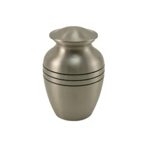 Classic Bronze Cremation Urn |  Extra Small Size For Dog or Cat | Holds up to a 40# Pet