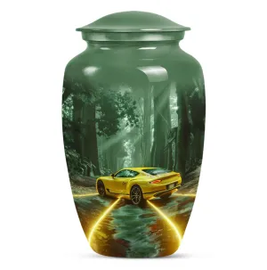Classic Car Cremation Urn: Butterfly Themed Cremation Solution