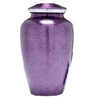 Classic Violet Purple Alloy Cremation Urn