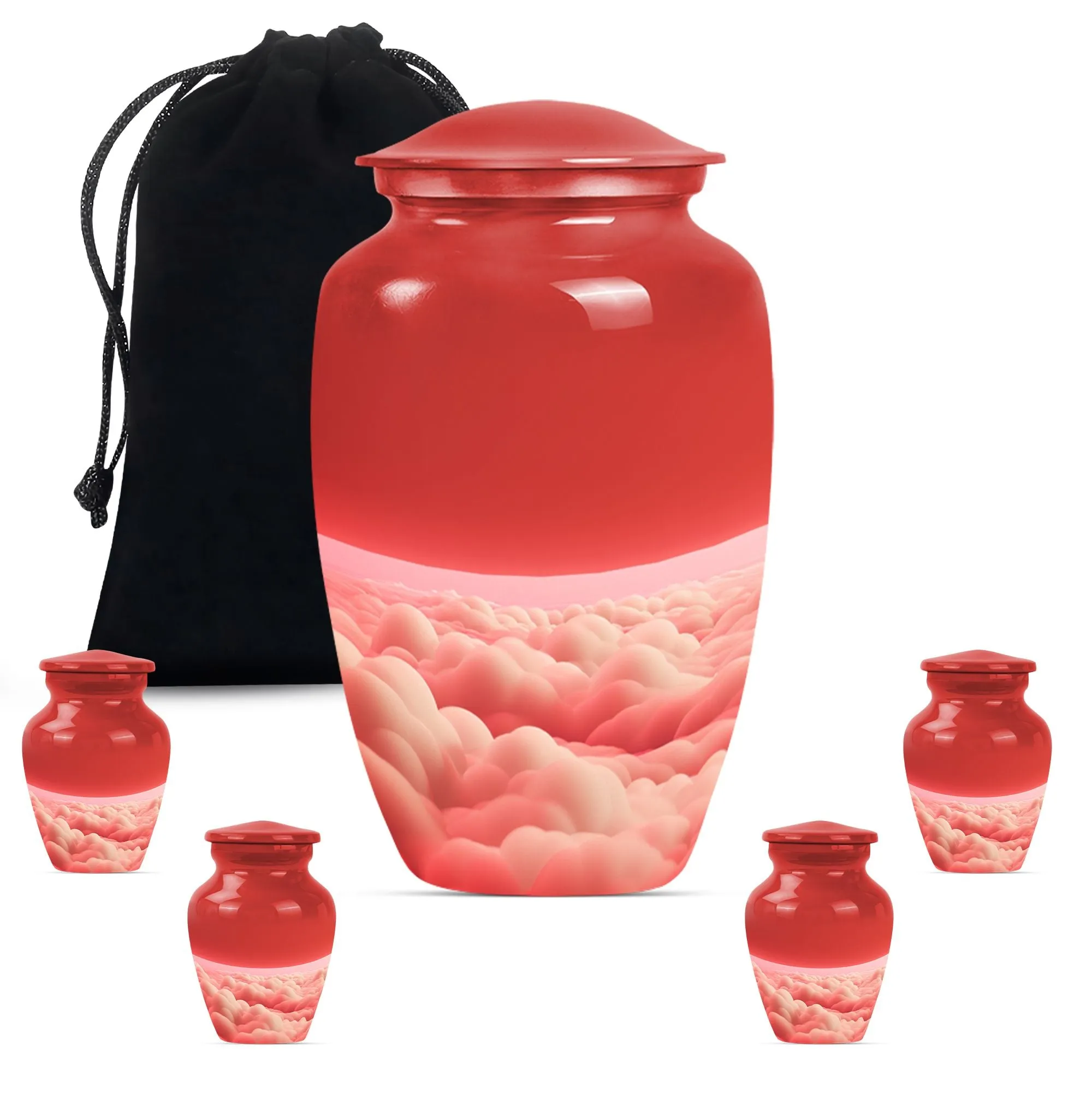 Clouds Eternal Remembrance - Cremation Large Urn For Ashes