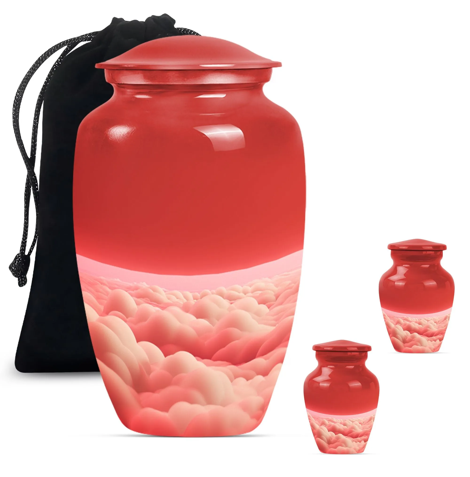 Clouds Eternal Remembrance - Cremation Large Urn For Ashes