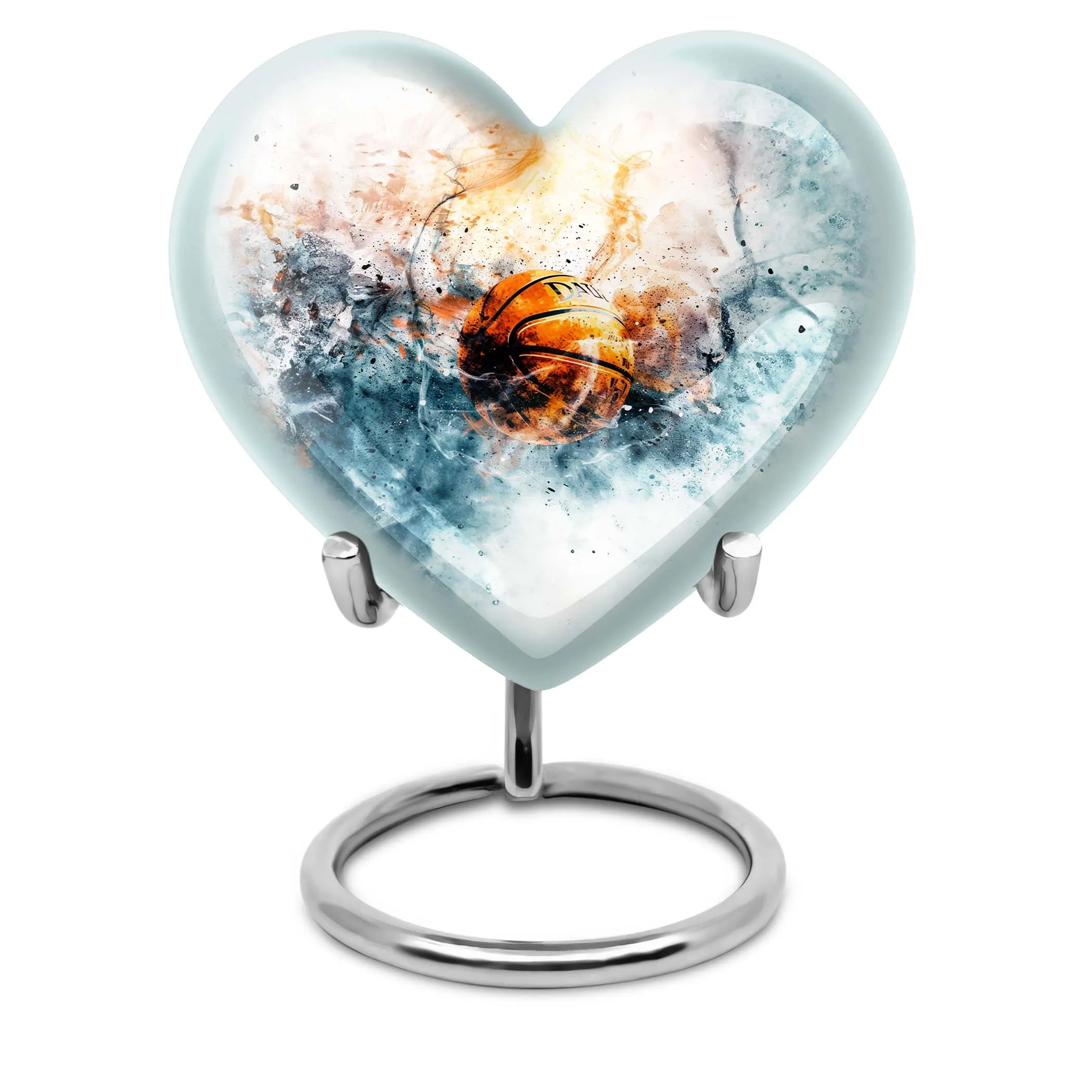 Commemorative Basketball Tribute: Men's Funeral Ashes Memorial Urn