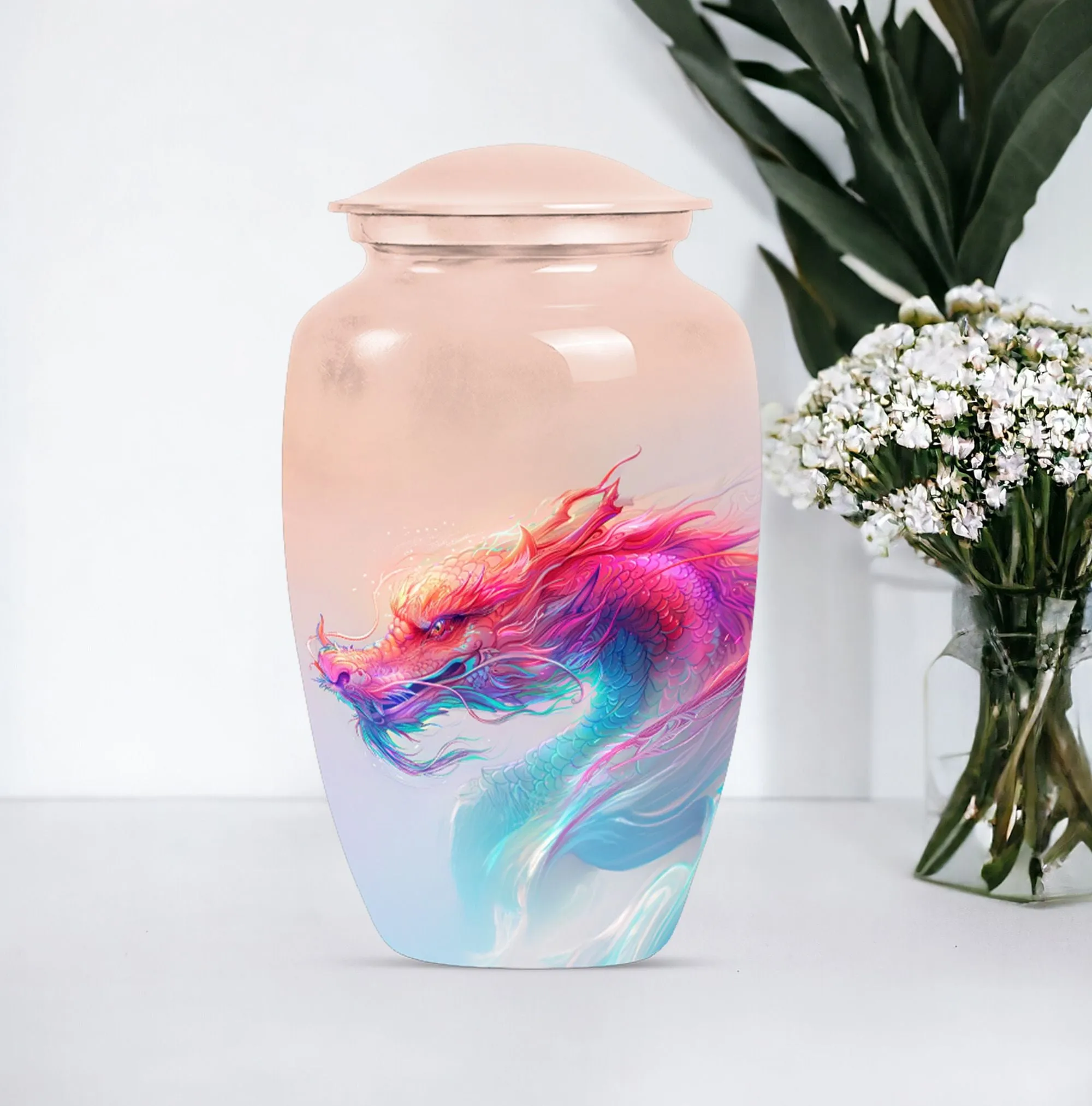 Commemorative Burial Urn for Man's Dignified Journey Beyond