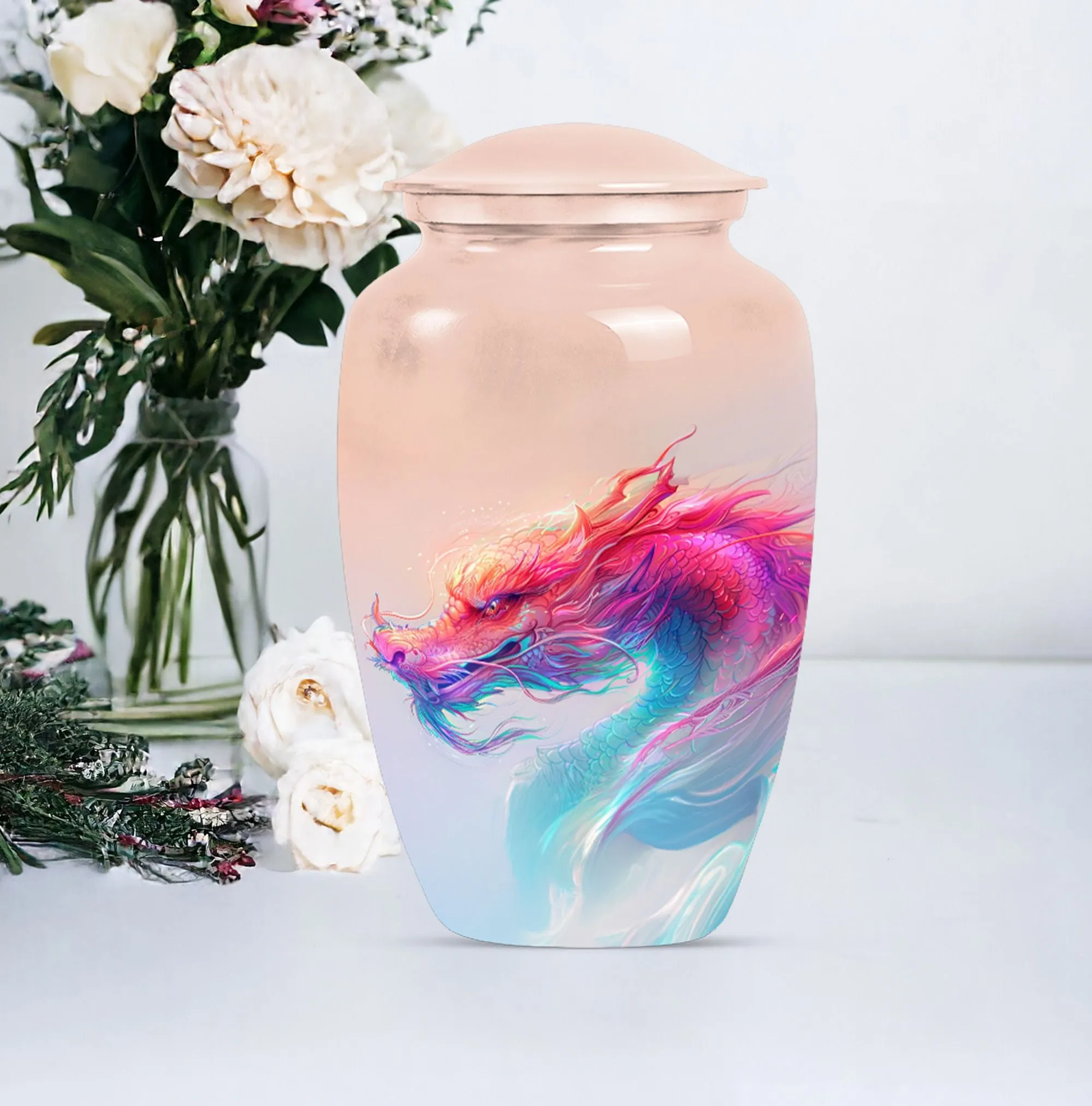 Commemorative Burial Urn for Man's Dignified Journey Beyond