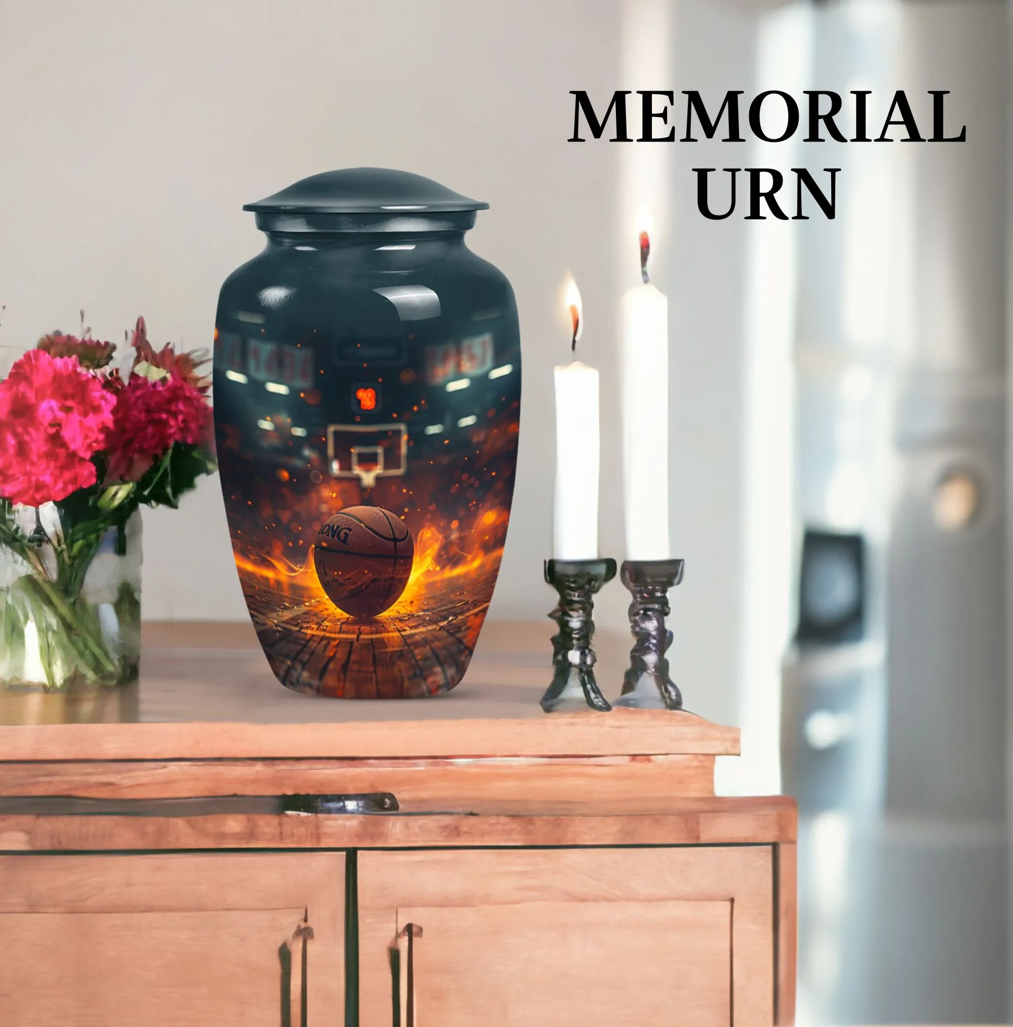 Commendation Casket |  Basketball Memorial Cremation Urn