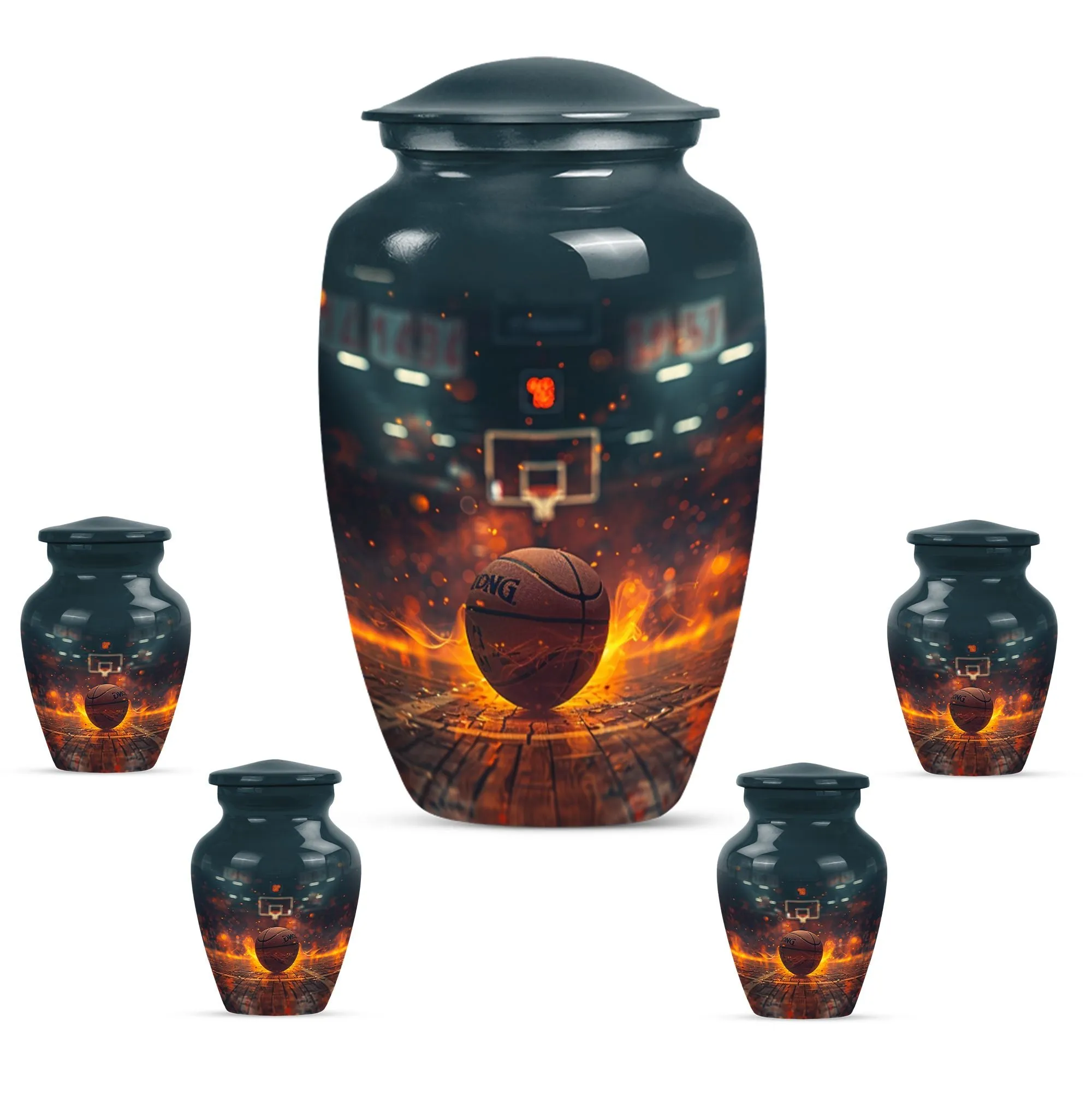 Commendation Casket |  Basketball Memorial Cremation Urn