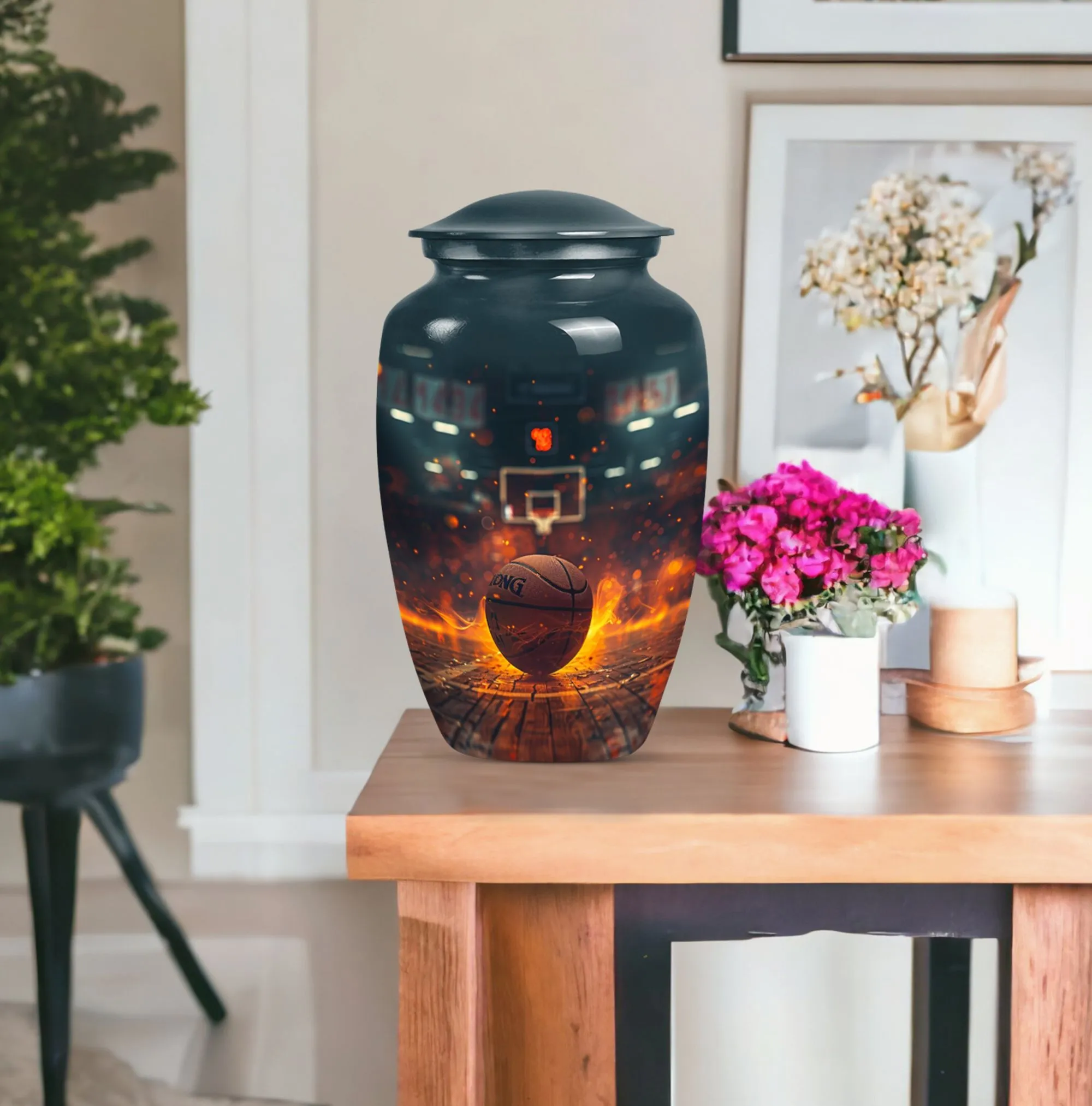 Commendation Casket |  Basketball Memorial Cremation Urn