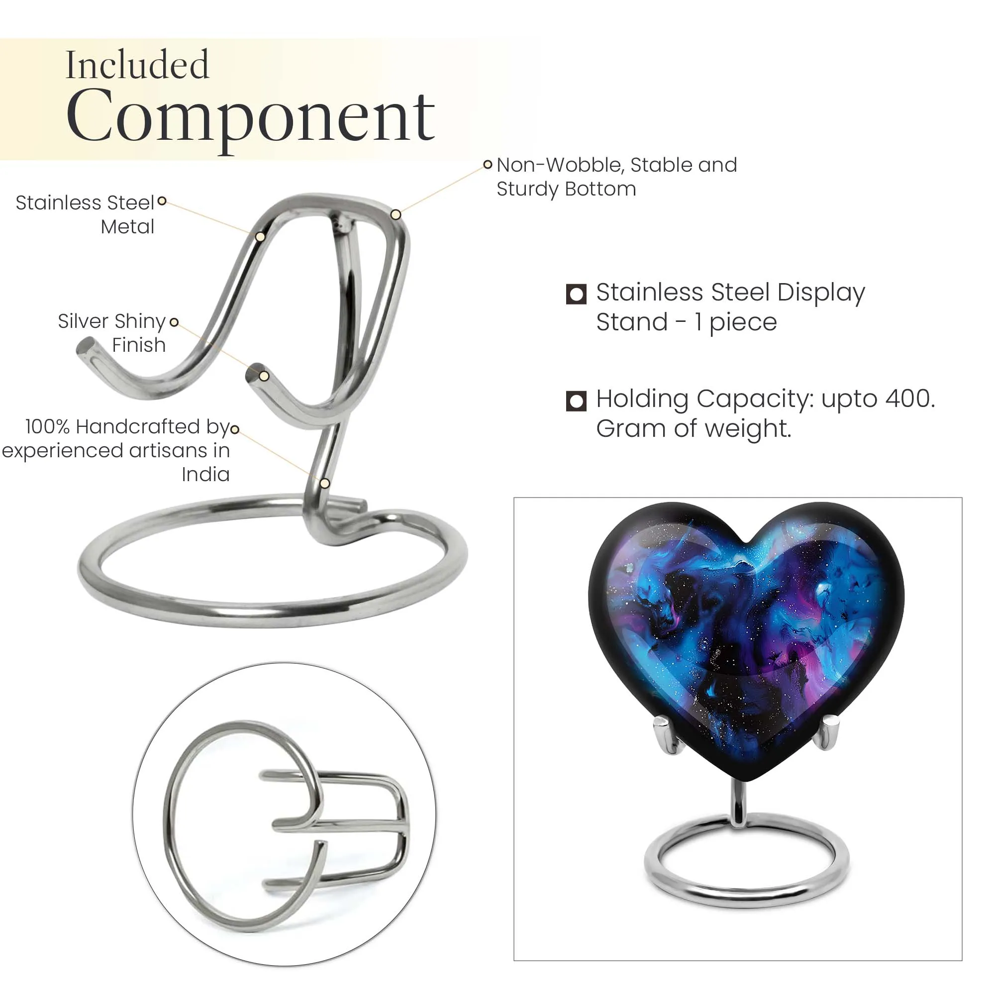 Cosmic Galaxy Urn: Heartfelt Cremation Keepsake for Adults