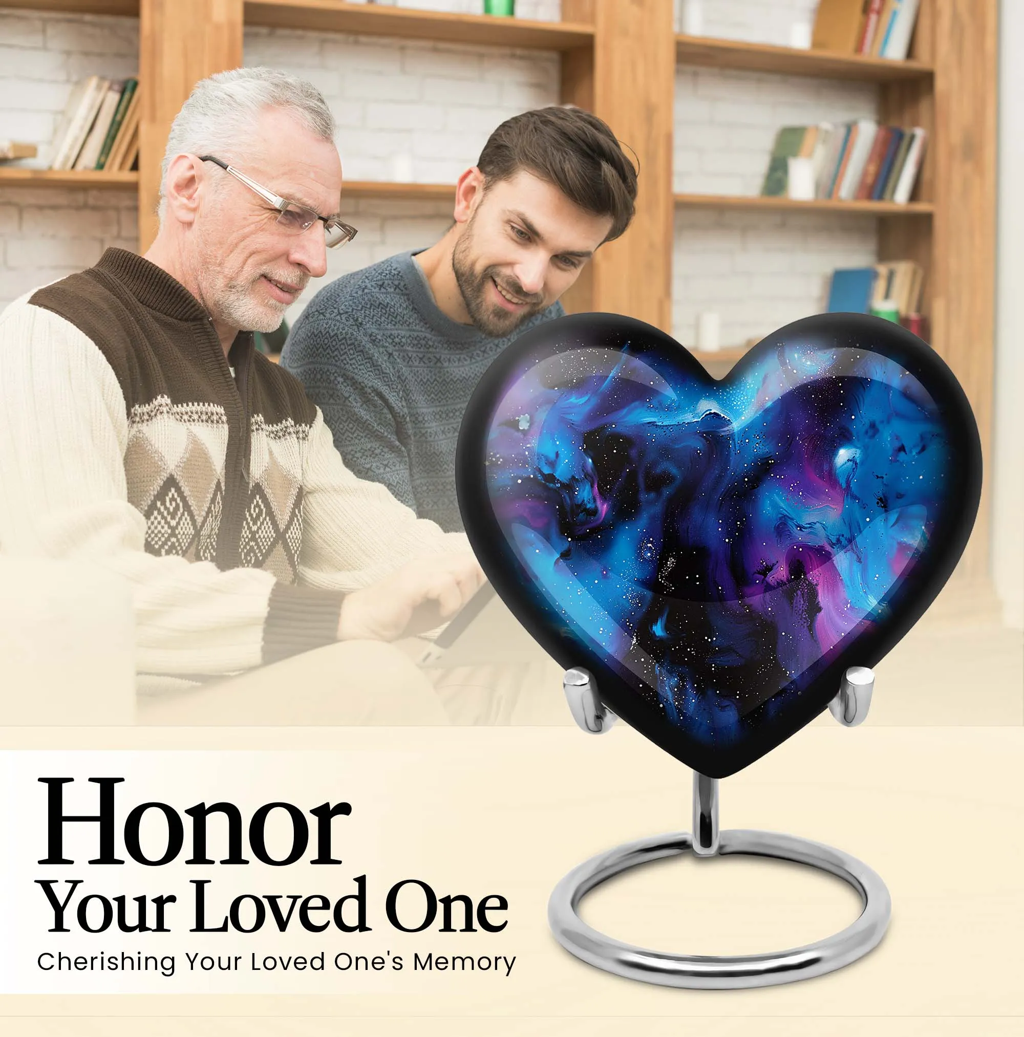 Cosmic Galaxy Urn: Heartfelt Cremation Keepsake for Adults
