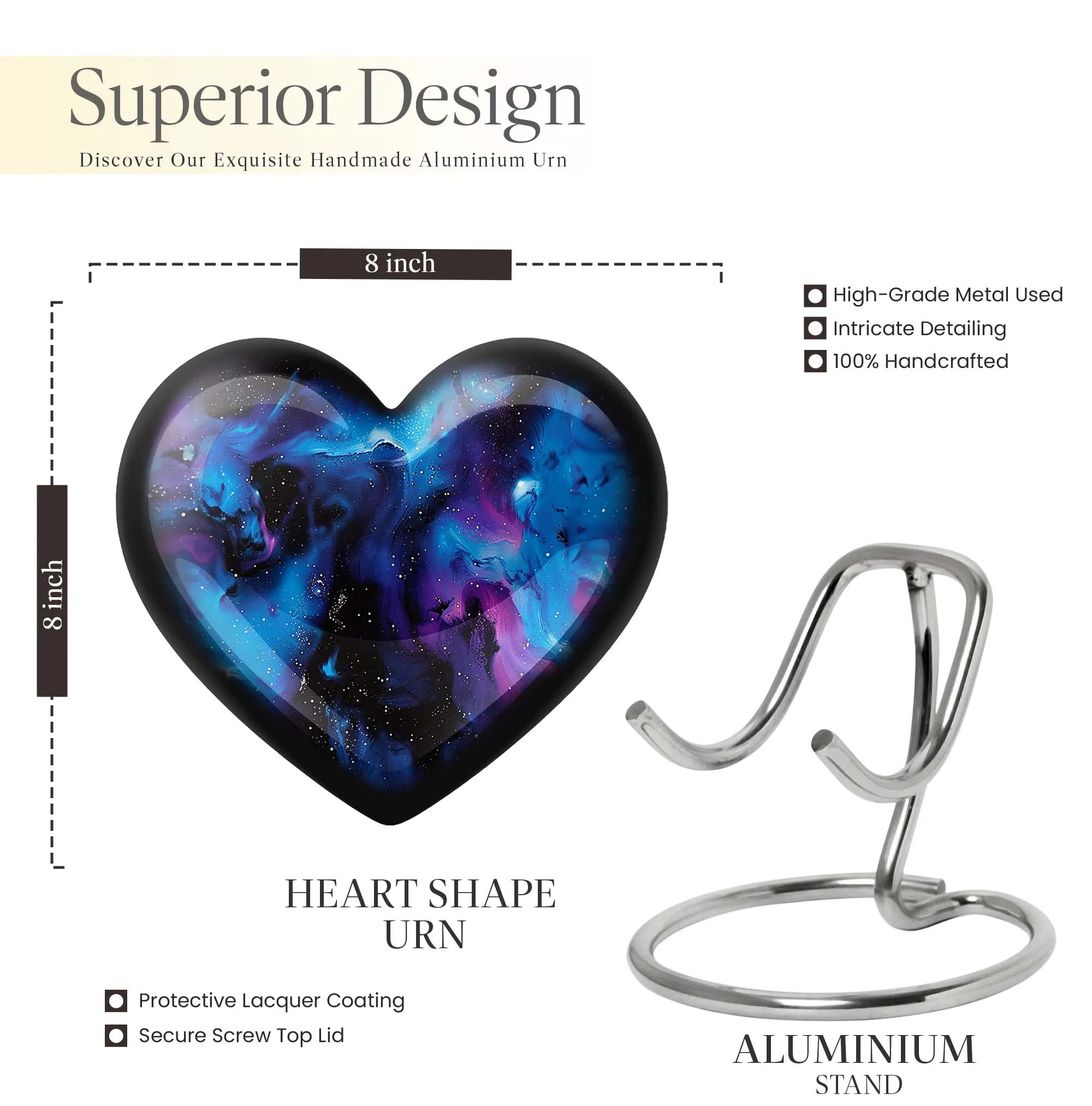 Cosmic Galaxy Urn: Heartfelt Cremation Keepsake for Adults