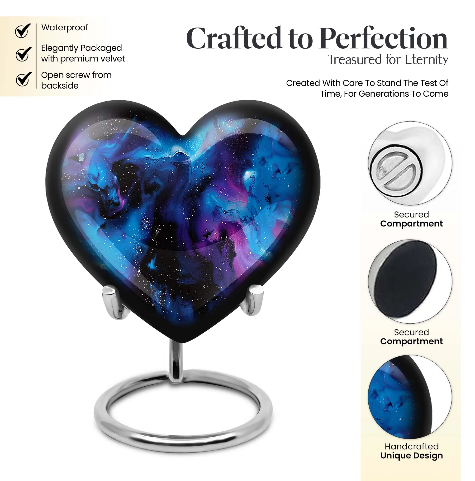 Cosmic Galaxy Urn: Heartfelt Cremation Keepsake for Adults