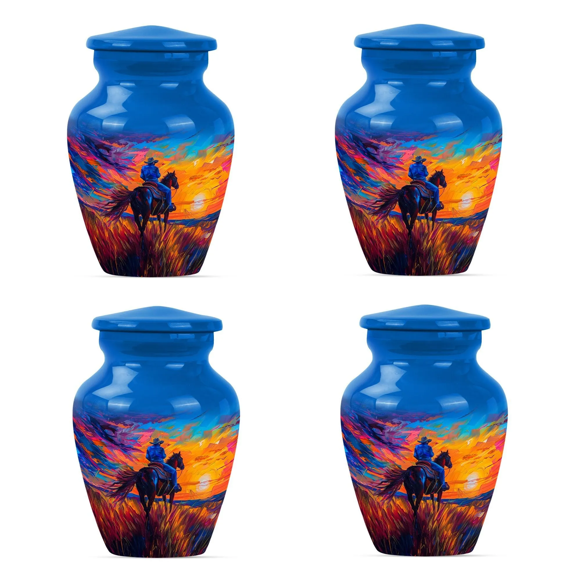 Cowboy Sensibility Memorial Urn for Invaluable Farewell