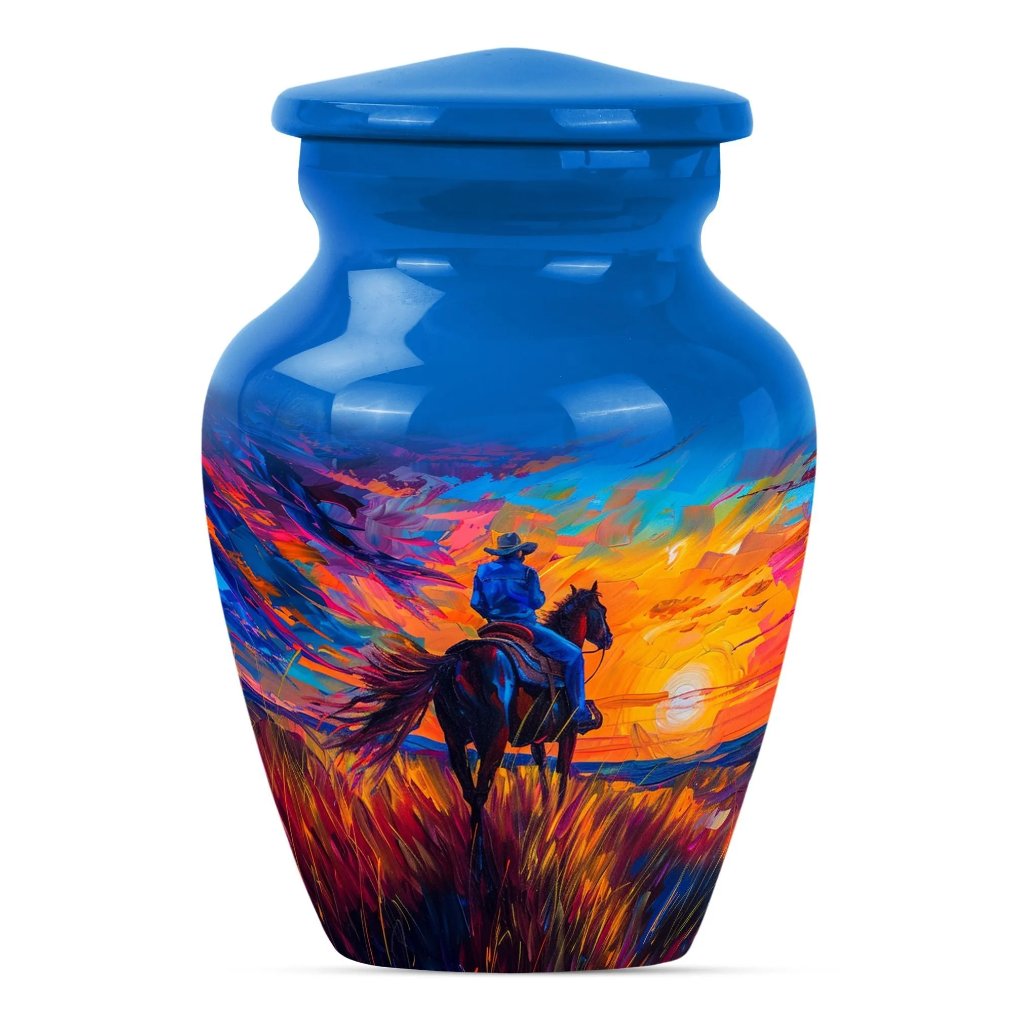 Cowboy Sensibility Memorial Urn for Invaluable Farewell