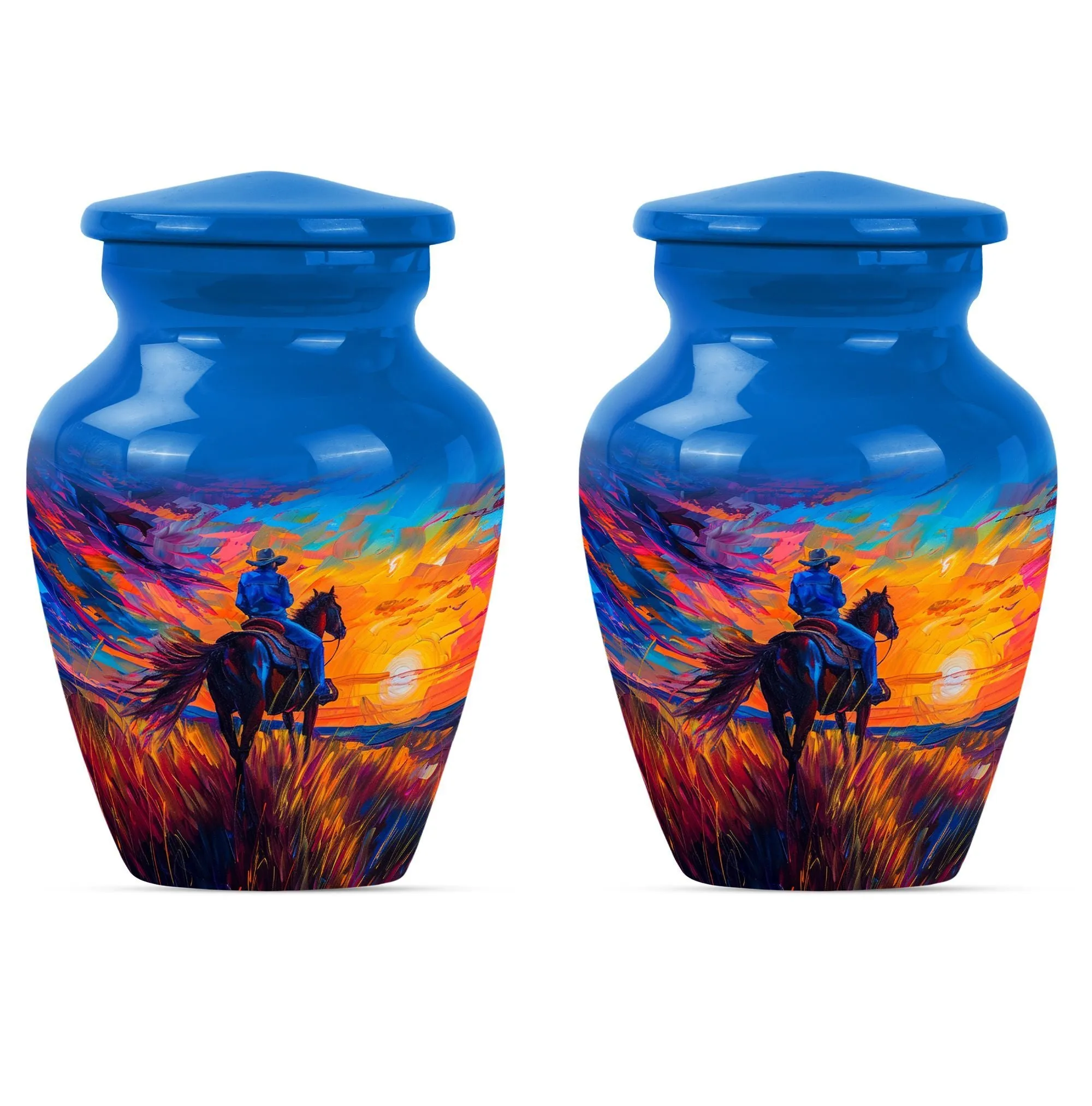 Cowboy Sensibility Memorial Urn for Invaluable Farewell