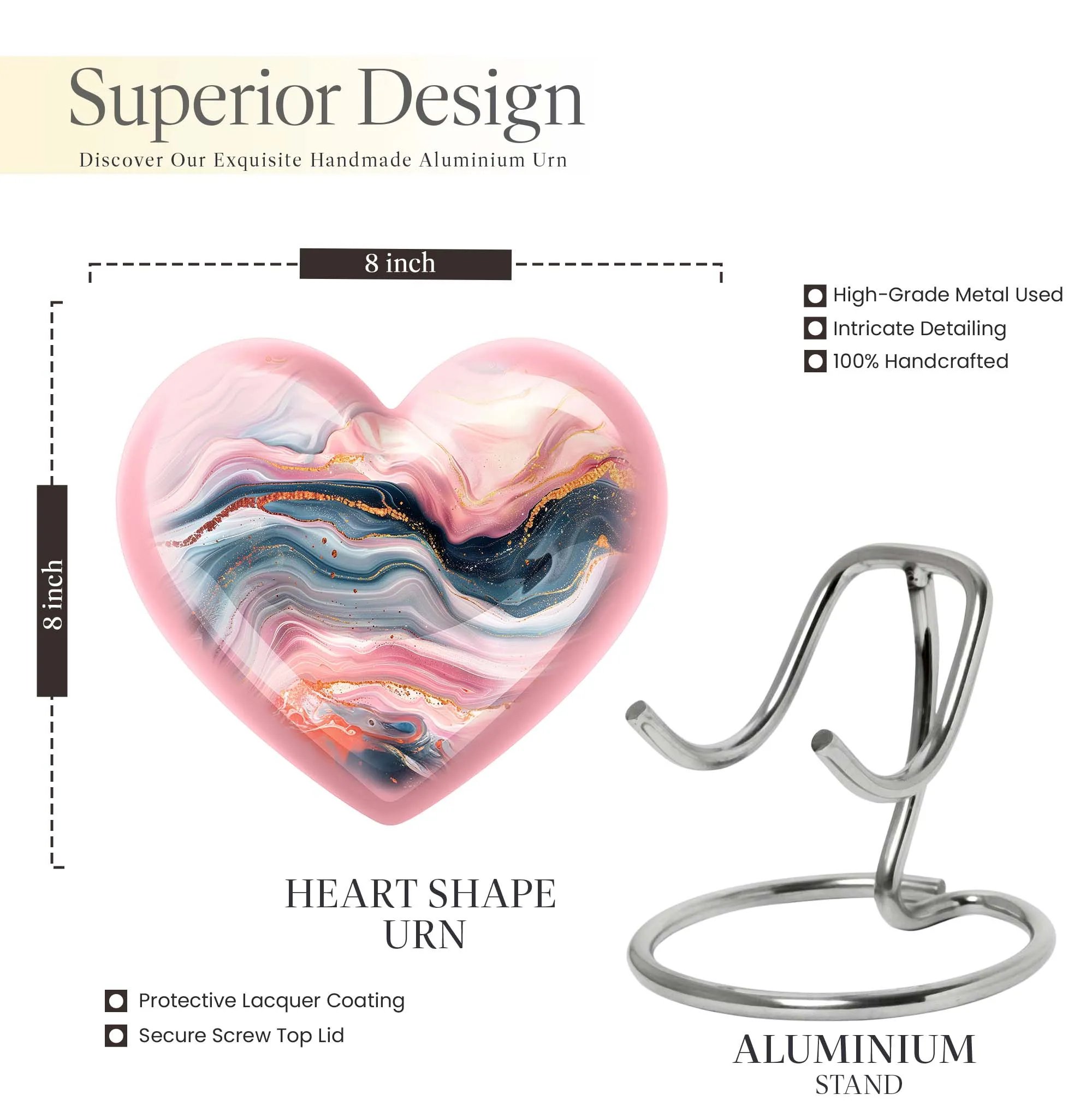 Cremation Keepsake Abstract Urn- A Cherished Memorial Element