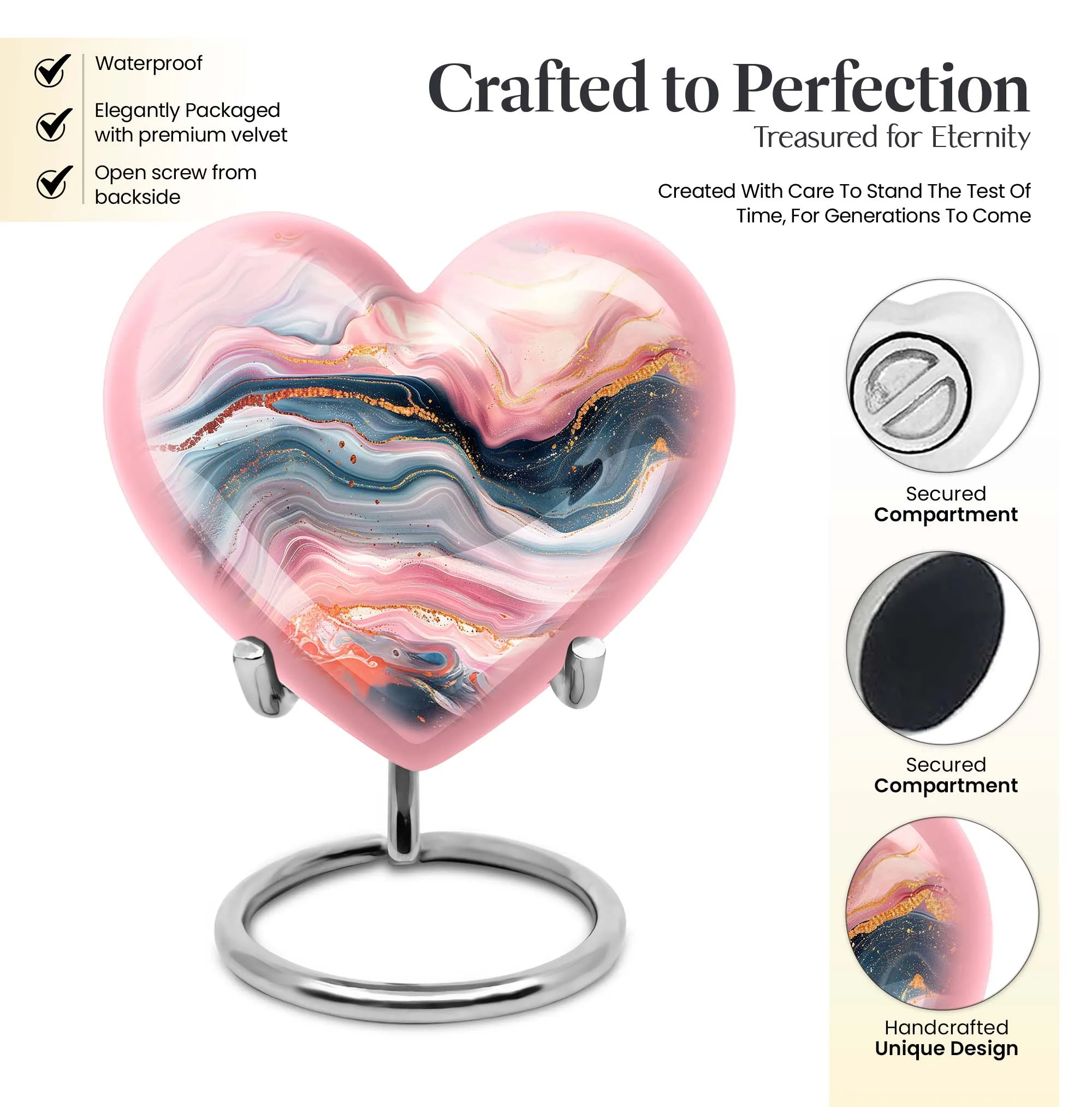 Cremation Keepsake Abstract Urn- A Cherished Memorial Element