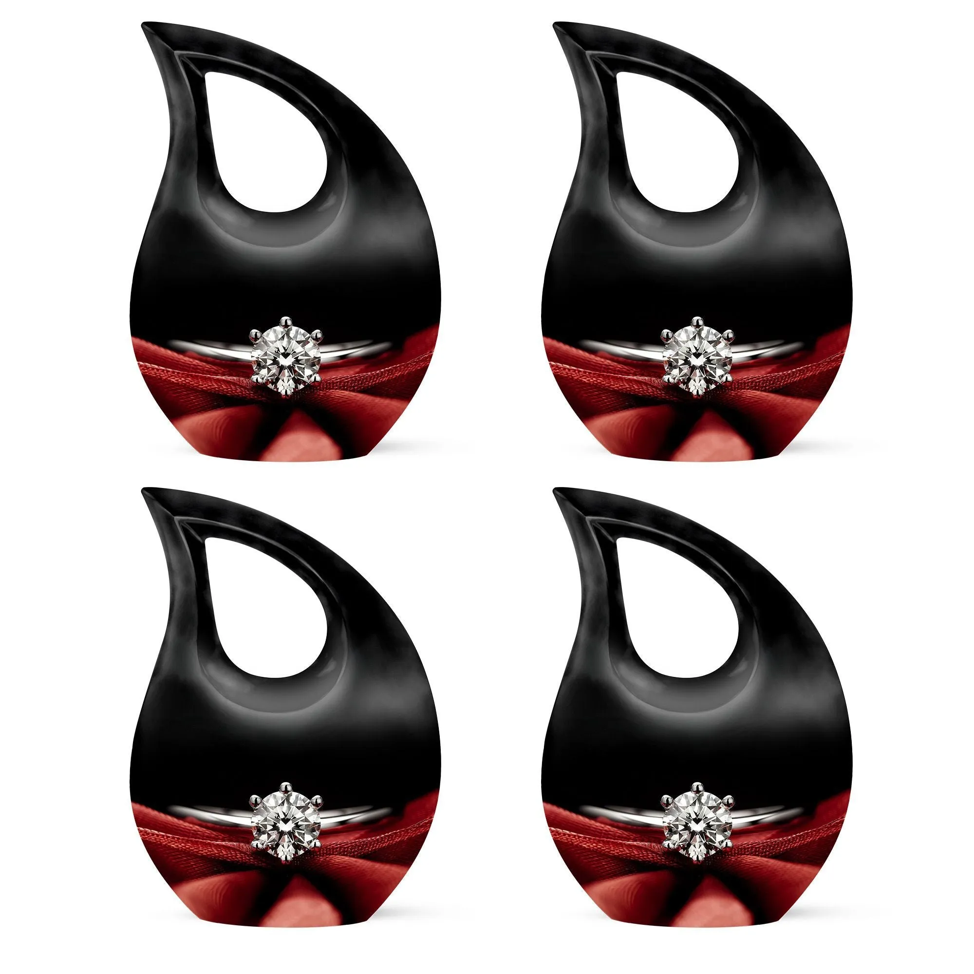 Cross Drop Ring Urn: A Unique Memorial Urn for Adult