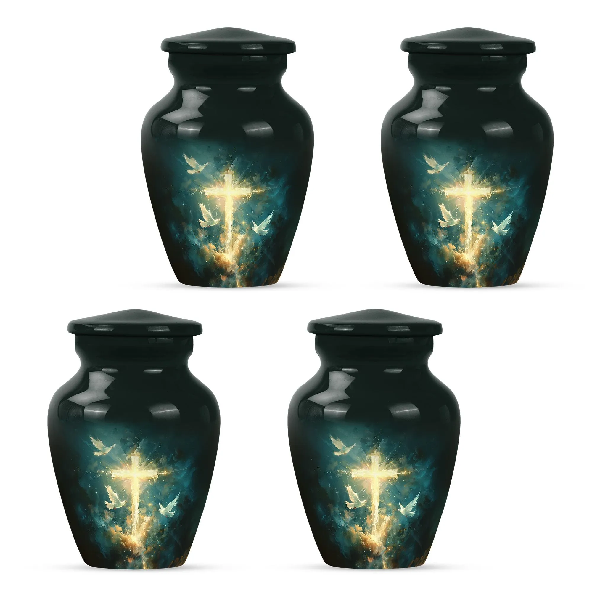 Cross Urn Majesty: Premium Burial Funeral Cremation Reflections