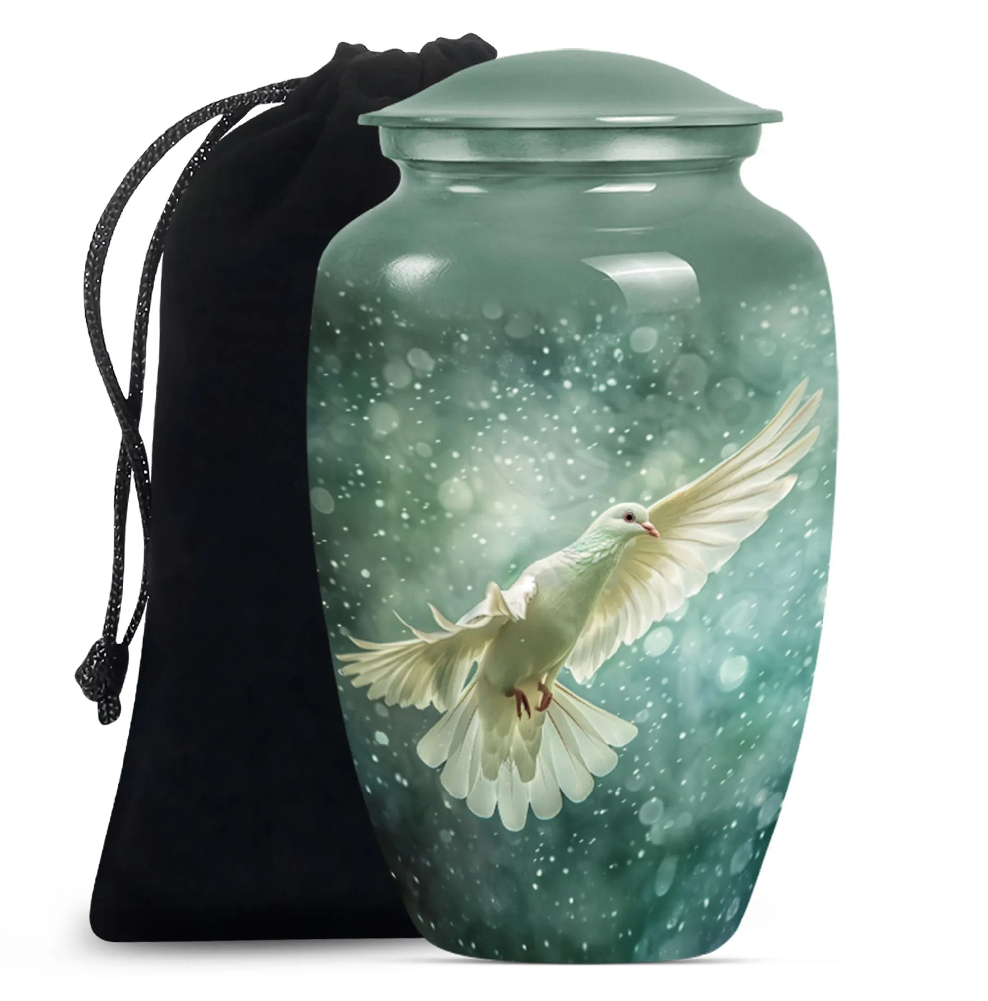 Deer Theme Cremation Urn: Funeral Tribute Urn for Her, Mom