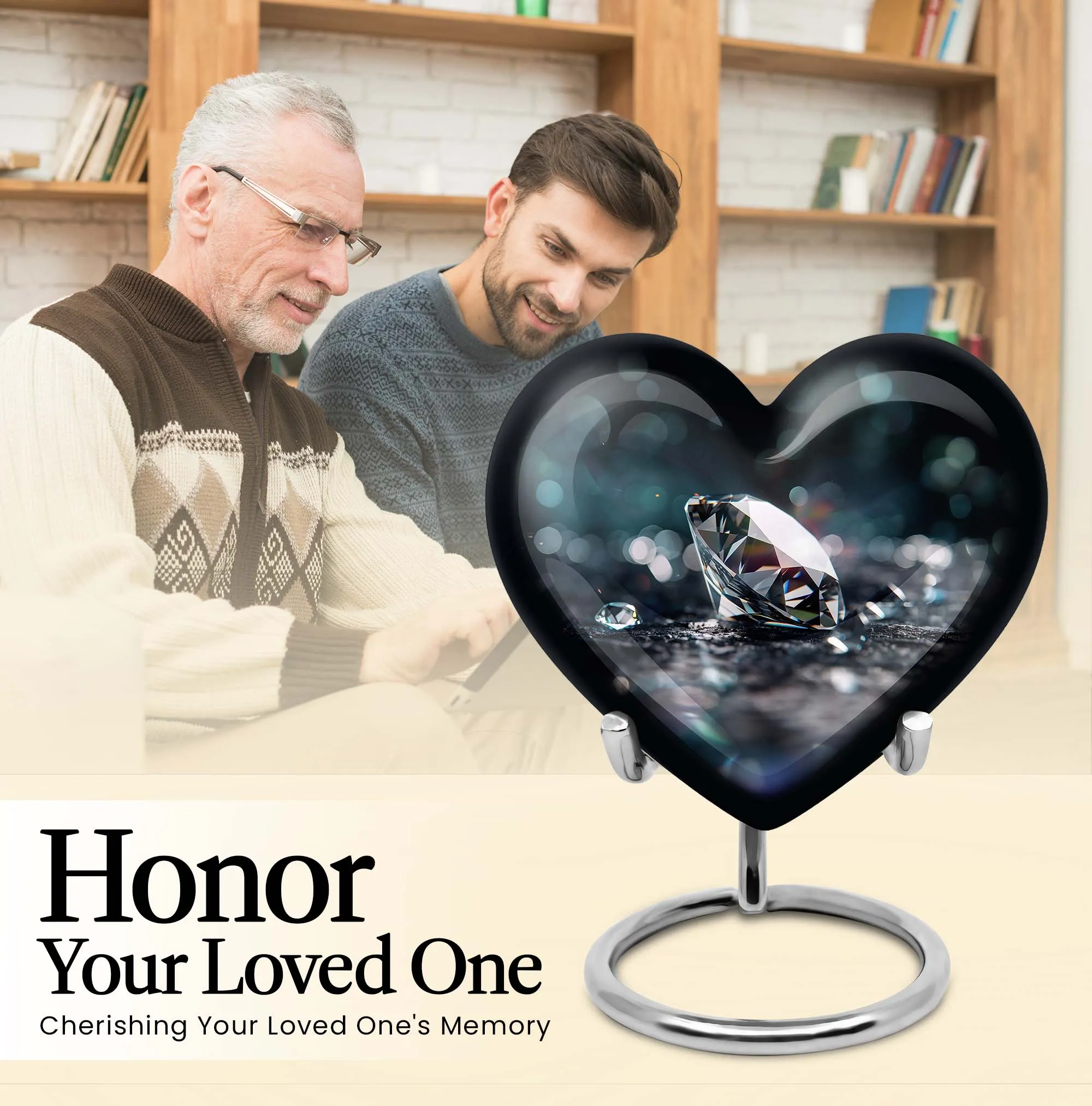 Diamond Adore, A Unique Heart-designed Cremation Urn