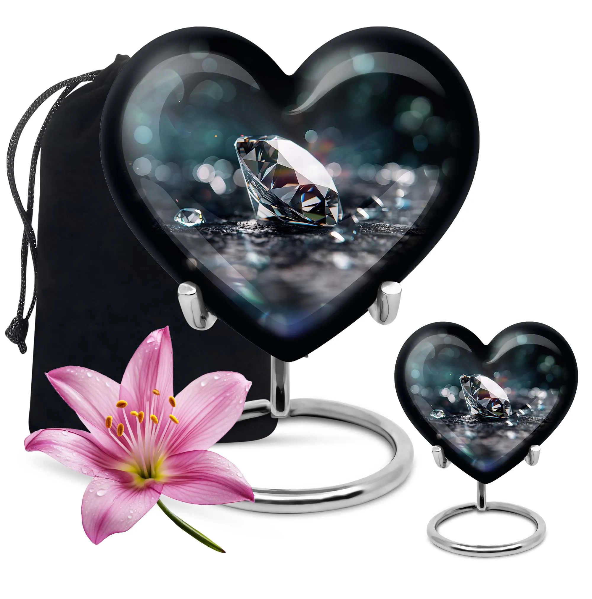 Diamond Adore, A Unique Heart-designed Cremation Urn