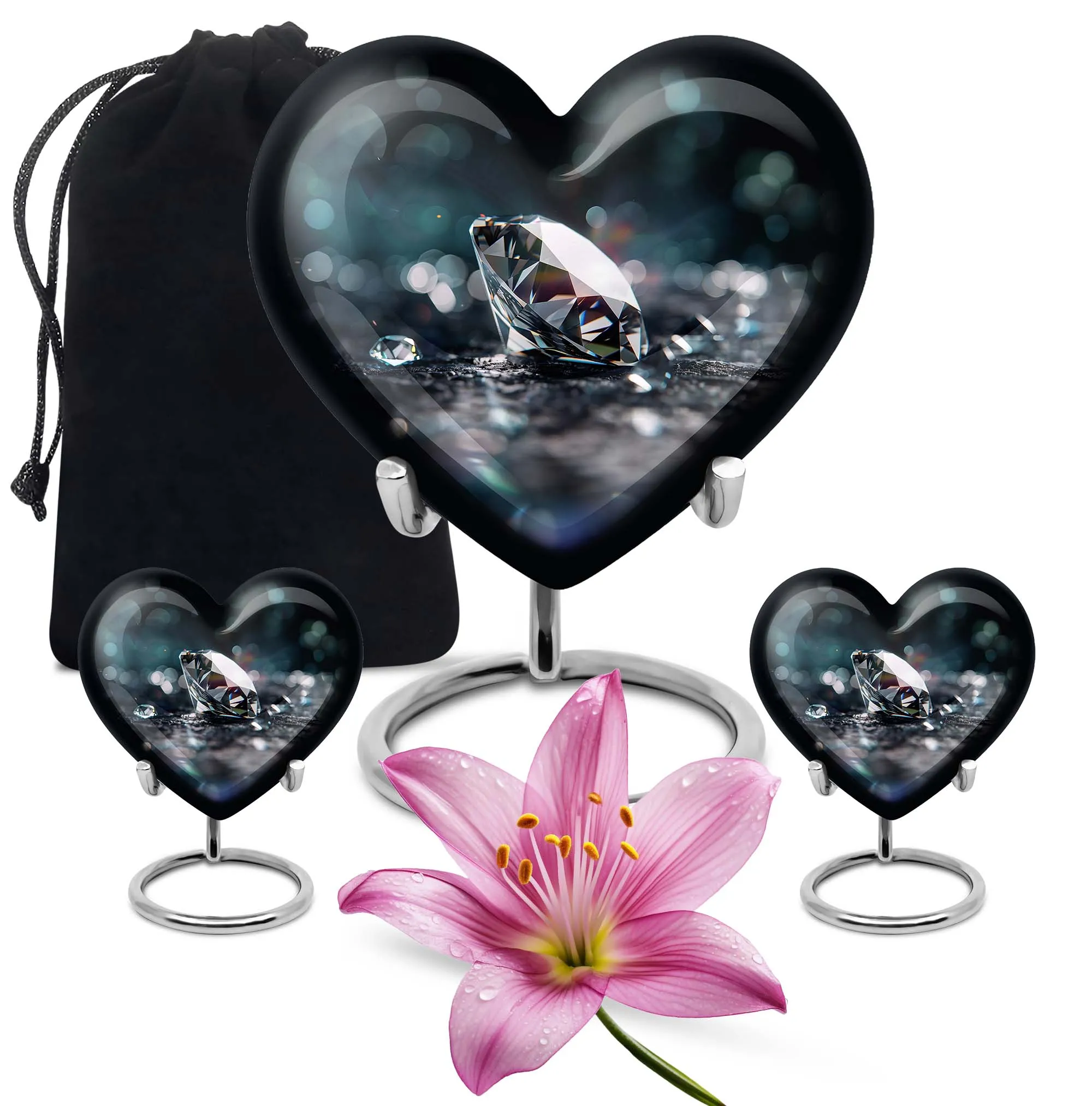 Diamond Adore, A Unique Heart-designed Cremation Urn