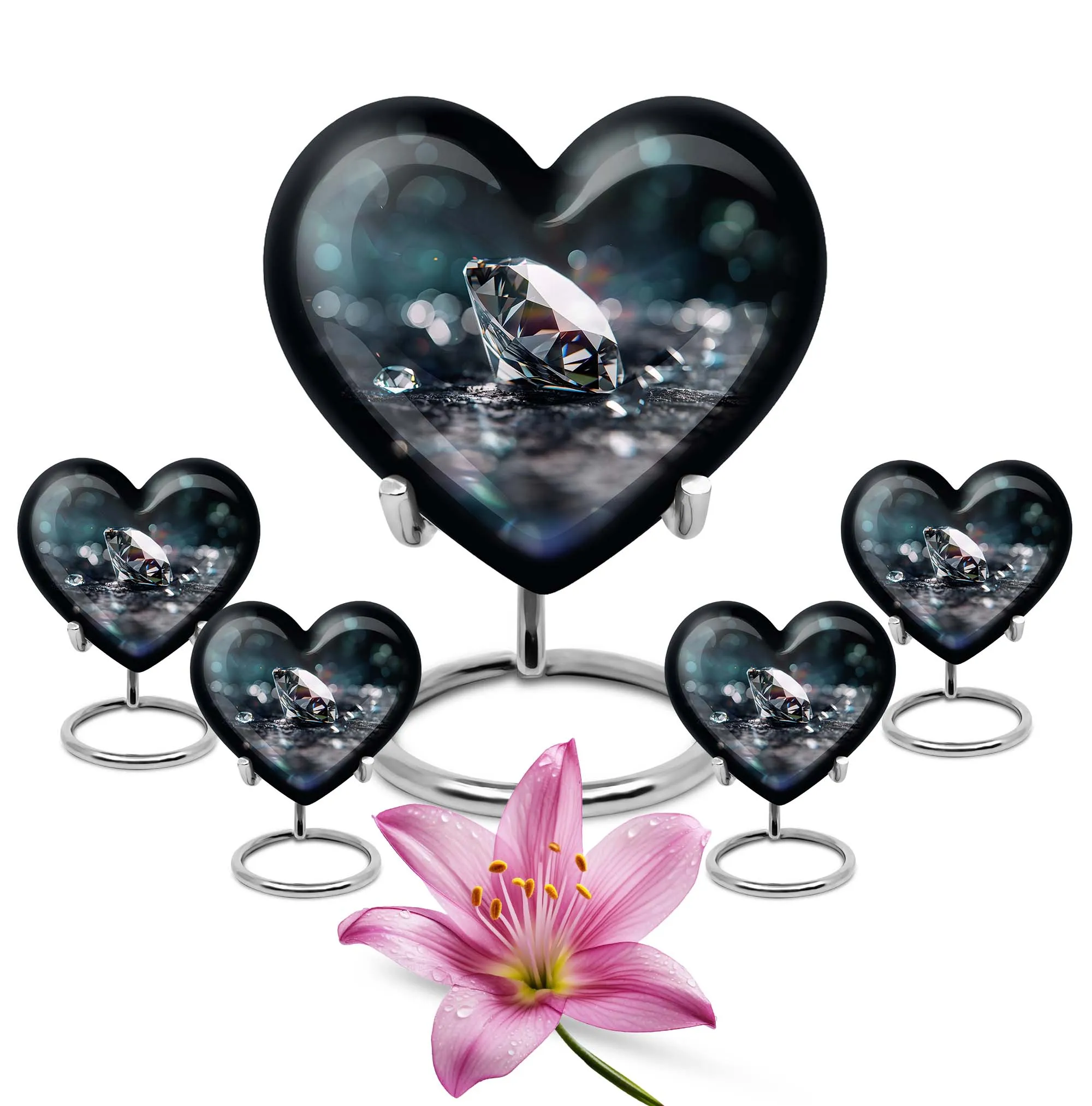 Diamond Adore, A Unique Heart-designed Cremation Urn