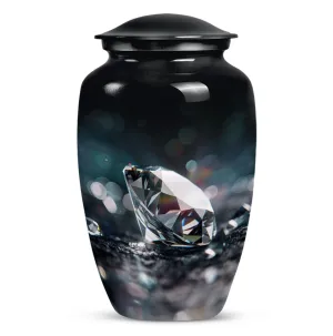 Diamond Cremation Urn: A Polished Aluminium Treasure for Ashes