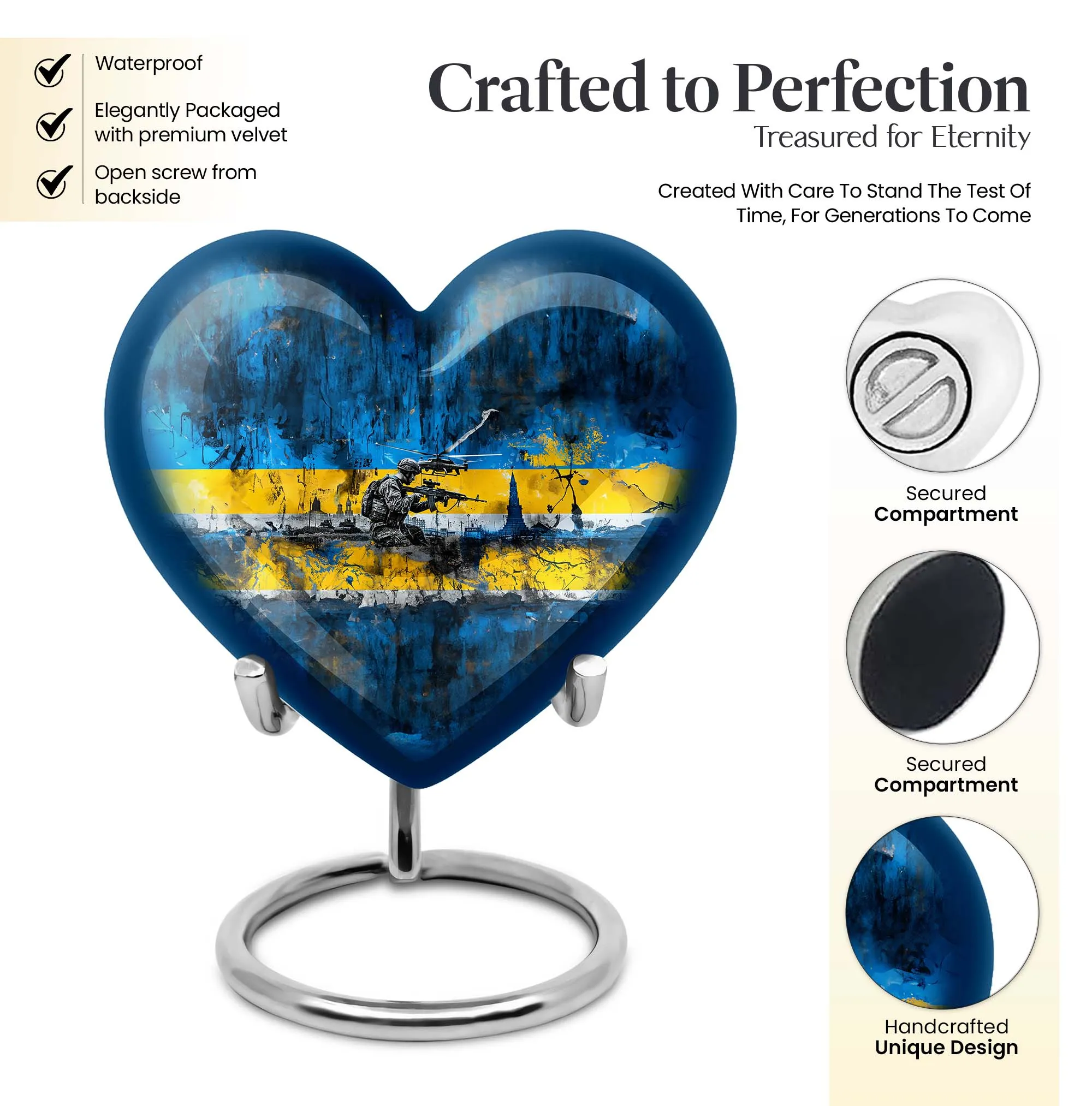 Dignified Departure: Military-Inspired Funeral Cremation Urn