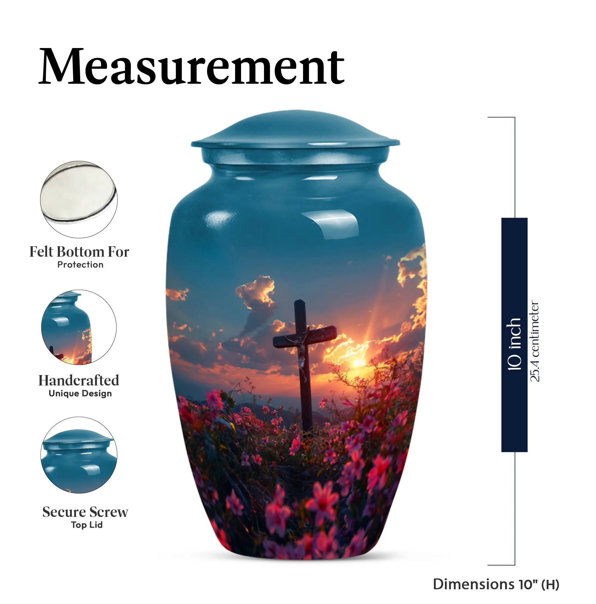 Divine Cross Urn & Memorable Funeral Ash Sanctuary