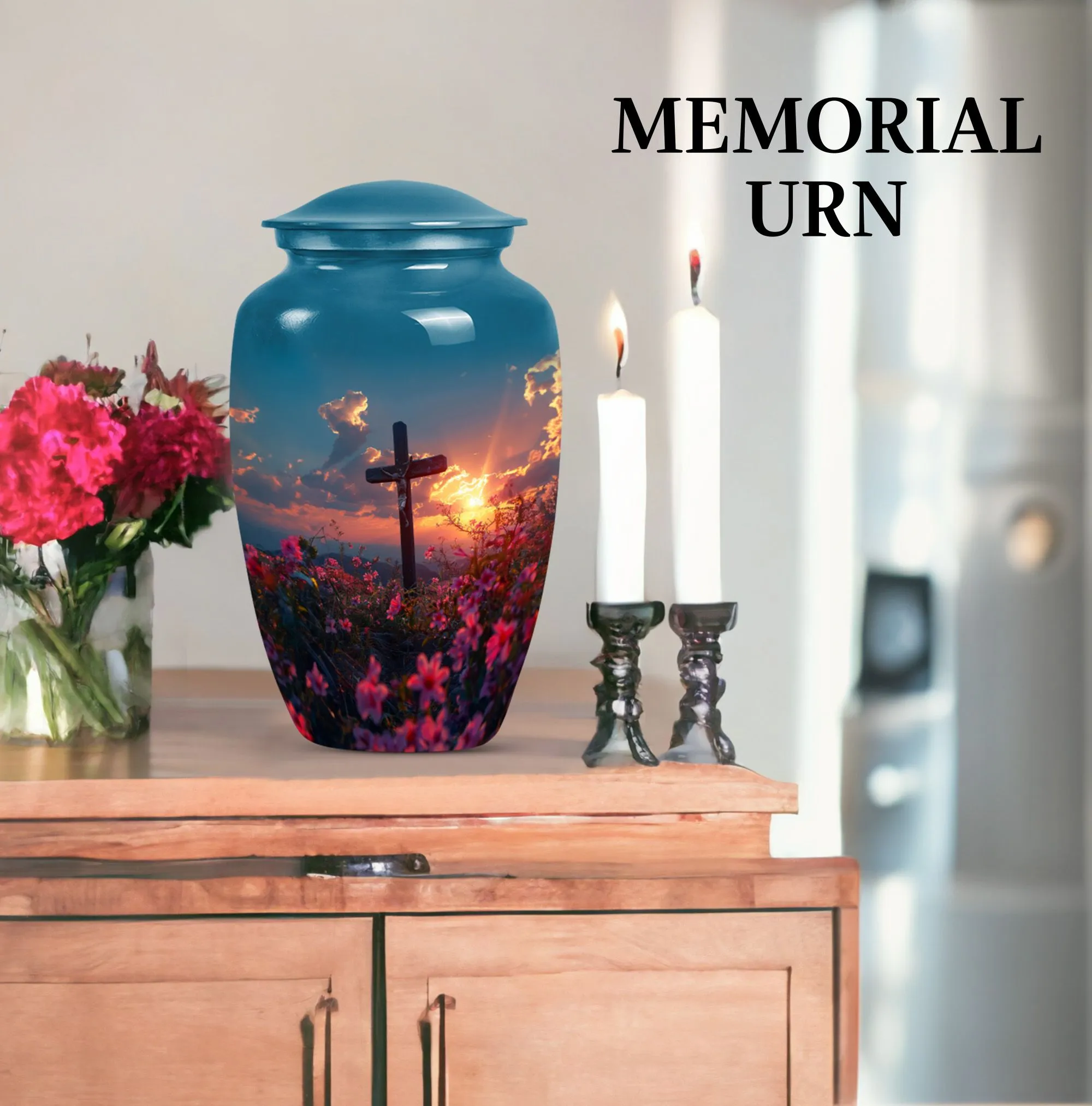 Divine Cross Urn & Memorable Funeral Ash Sanctuary