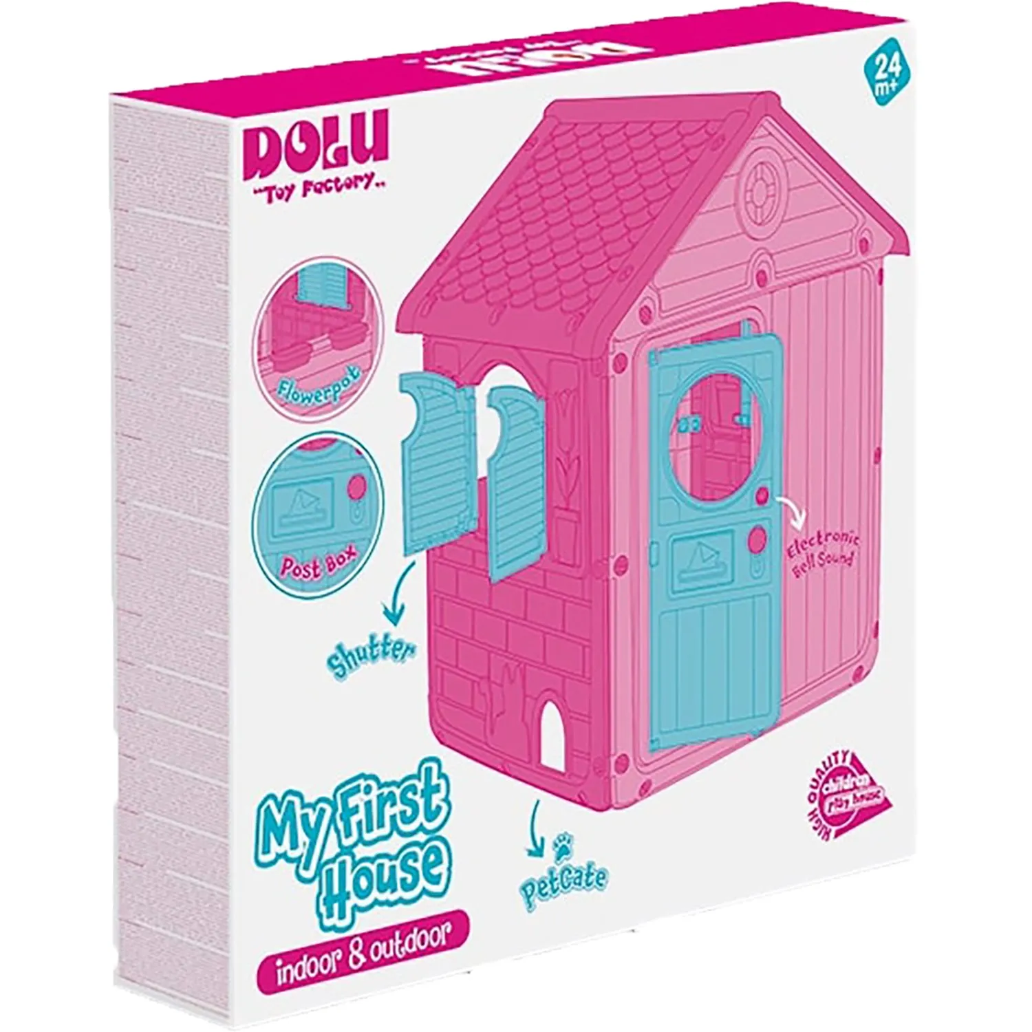 Dolu Toys My First House: Unicorn Playhouse - Pink