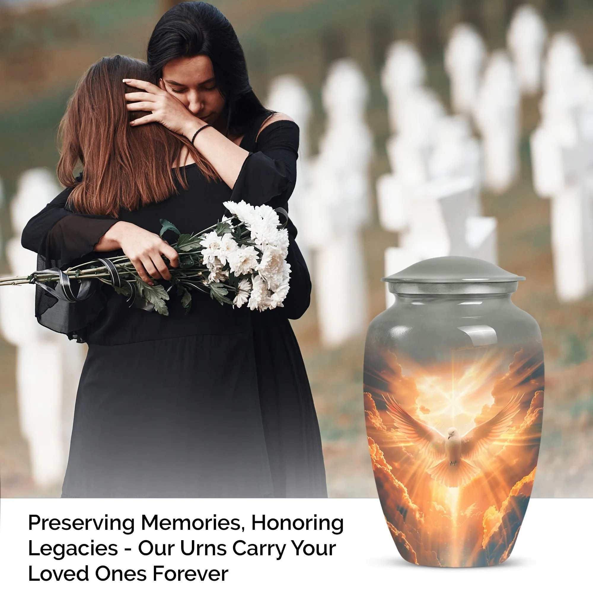 Dove's Rest: Large Cremation Urn For Treasured Memories