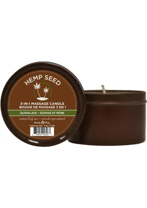 Earthly Body Hemp Seed 3 In 1 Massage Candle