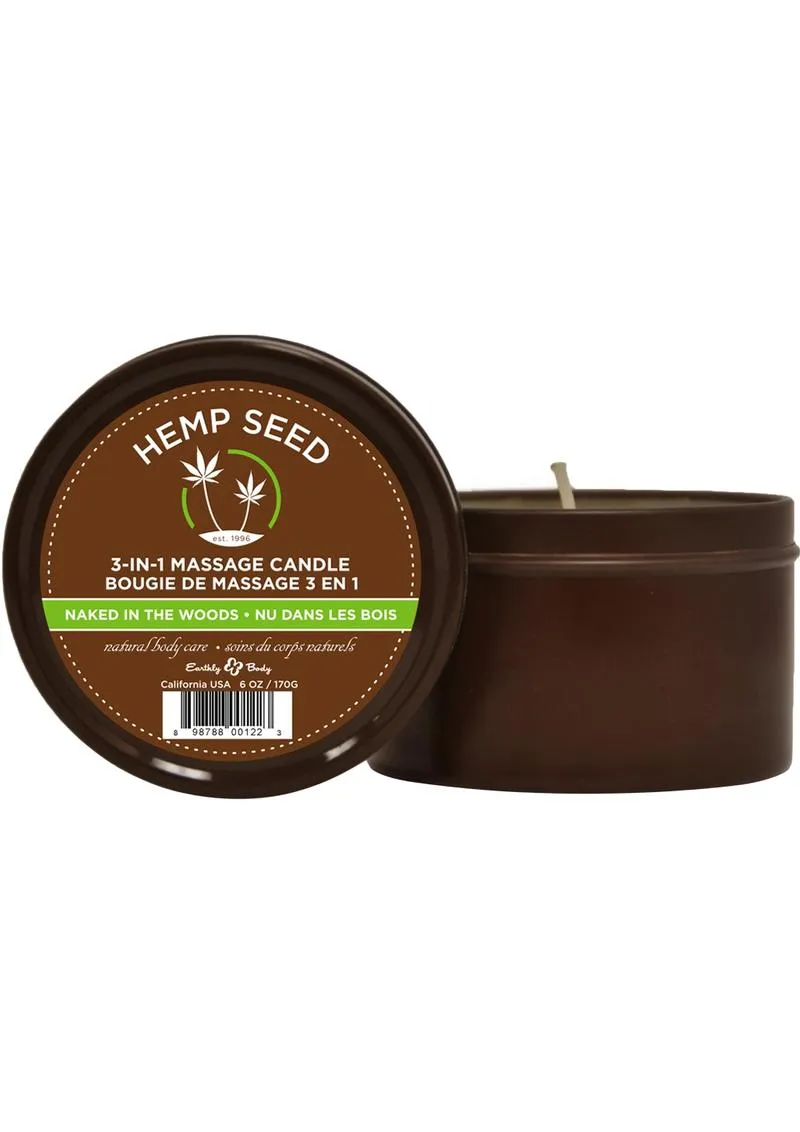 Earthly Body Hemp Seed 3 In 1 Massage Candle