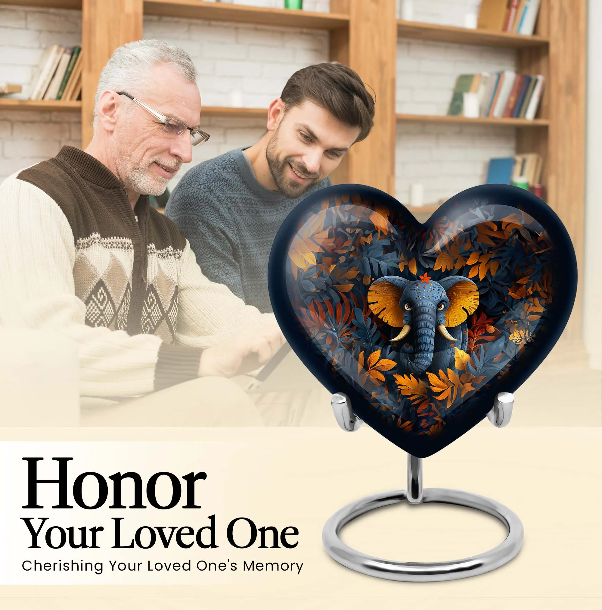 Elephant Reflection: Unforgettable Memorial Burial Urn