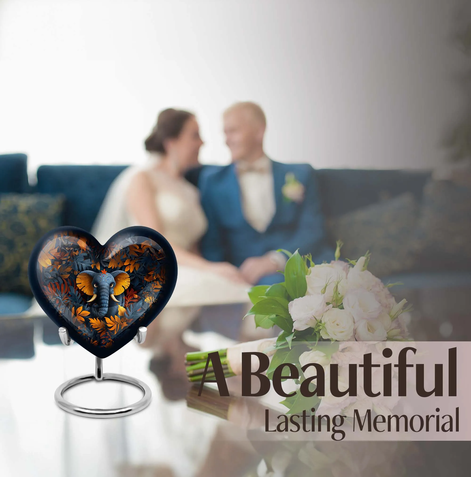 Elephant Reflection: Unforgettable Memorial Burial Urn