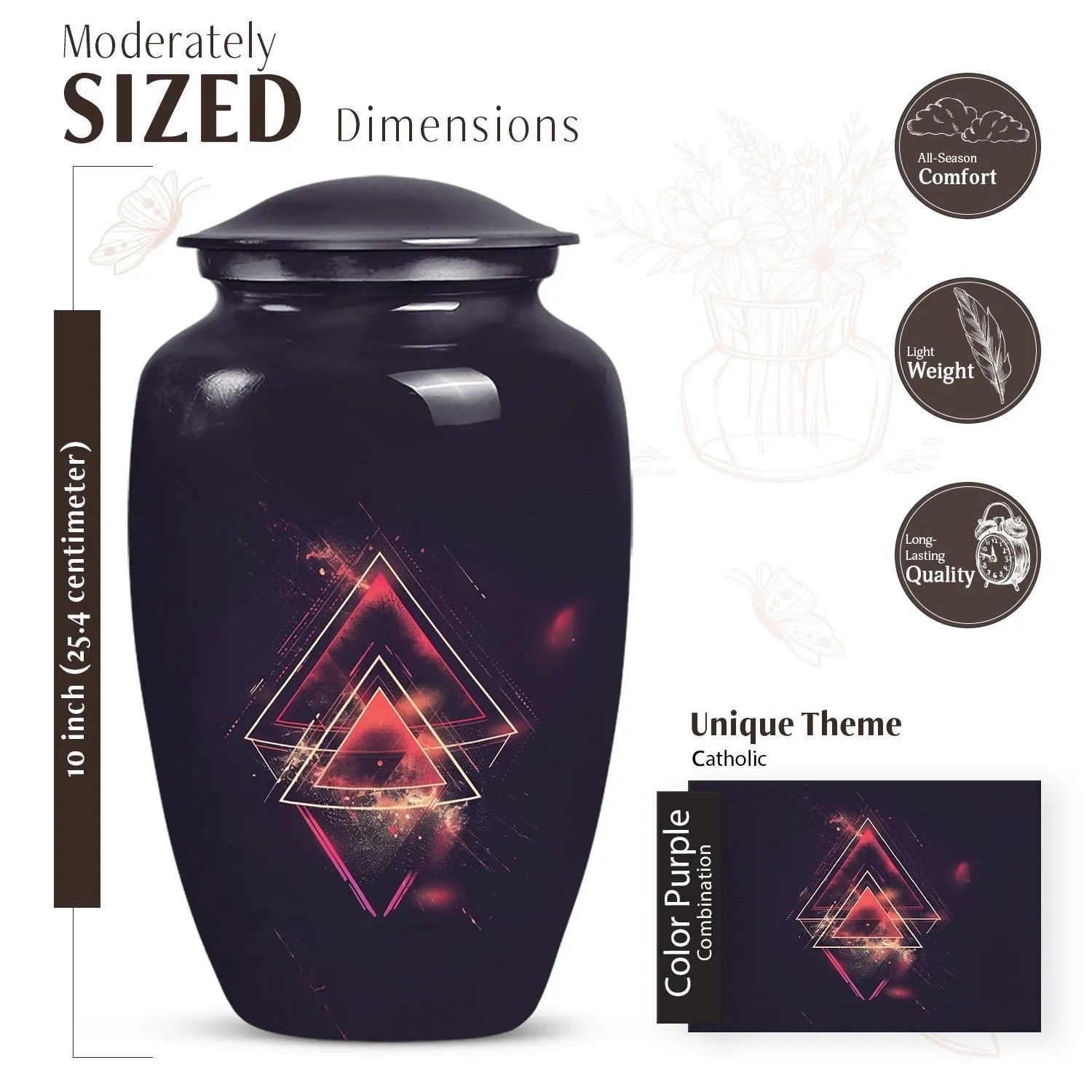Enduring Solace Catholic Cremation Memorial Forever Urn