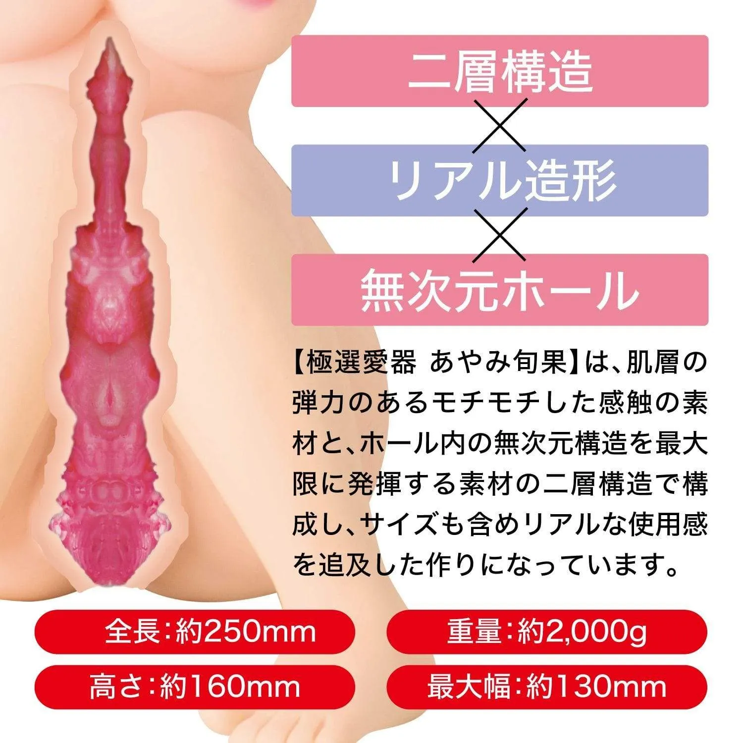 Enjoy Toys - Gokusen Aiki Ayami Shunka Onahole Mini Doll 2kg (Beige)