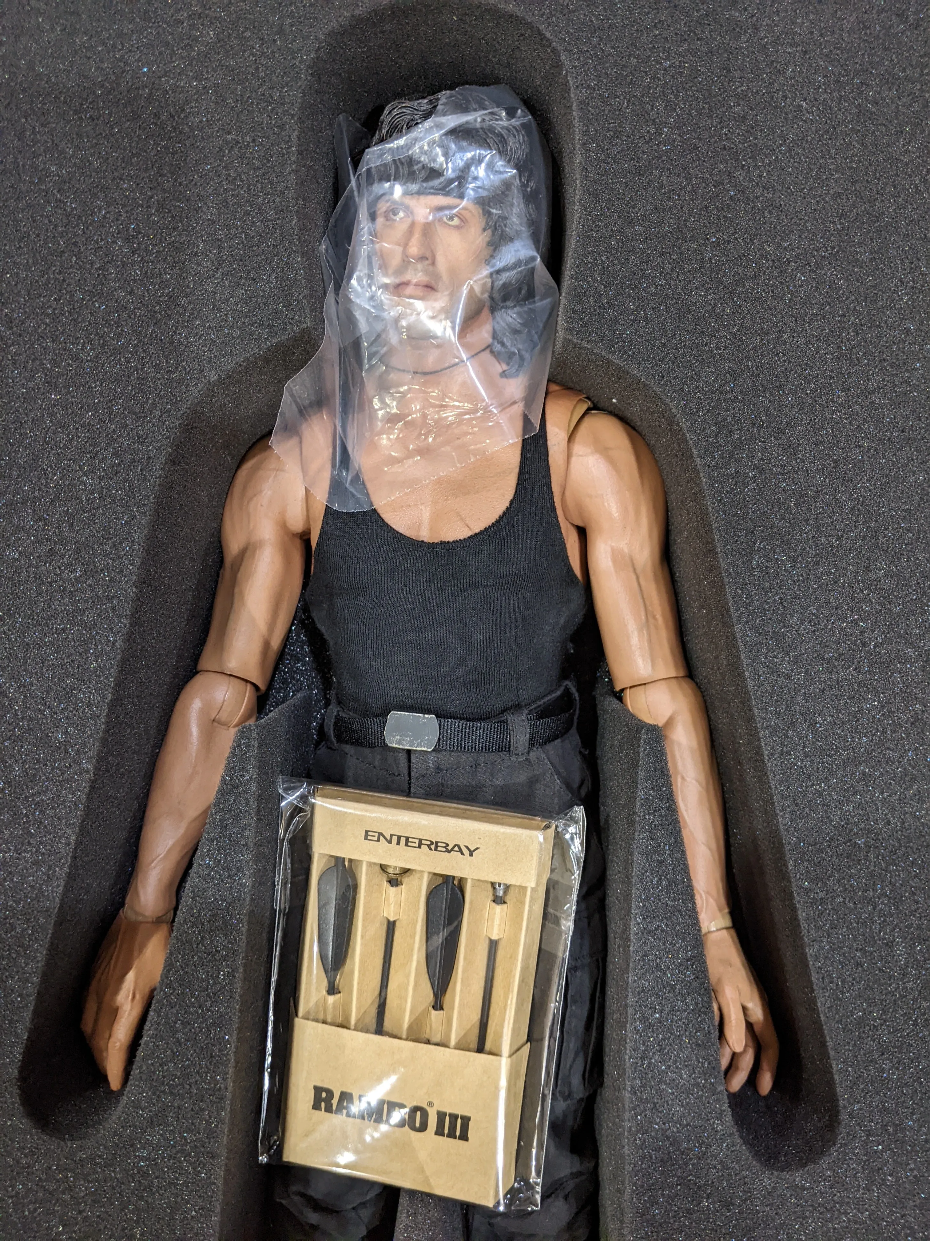 Enterbay HD Masterpiece 1/6 Rambo 3 Rambo Sixth Scale Action Figure *Open Box*