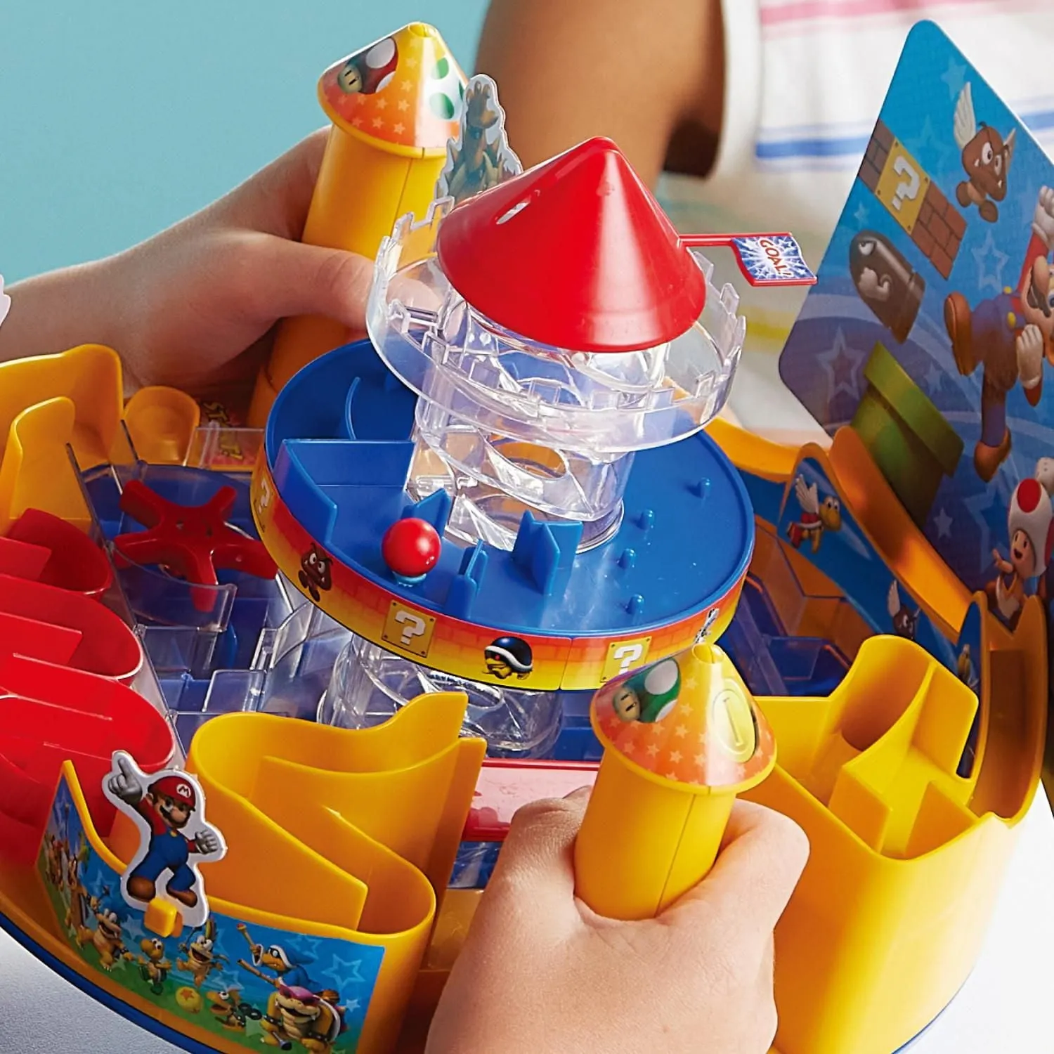 Epoch Games 7486 Super Mario Castle Land, Tabletop Skill and Action Game, Ages 5 