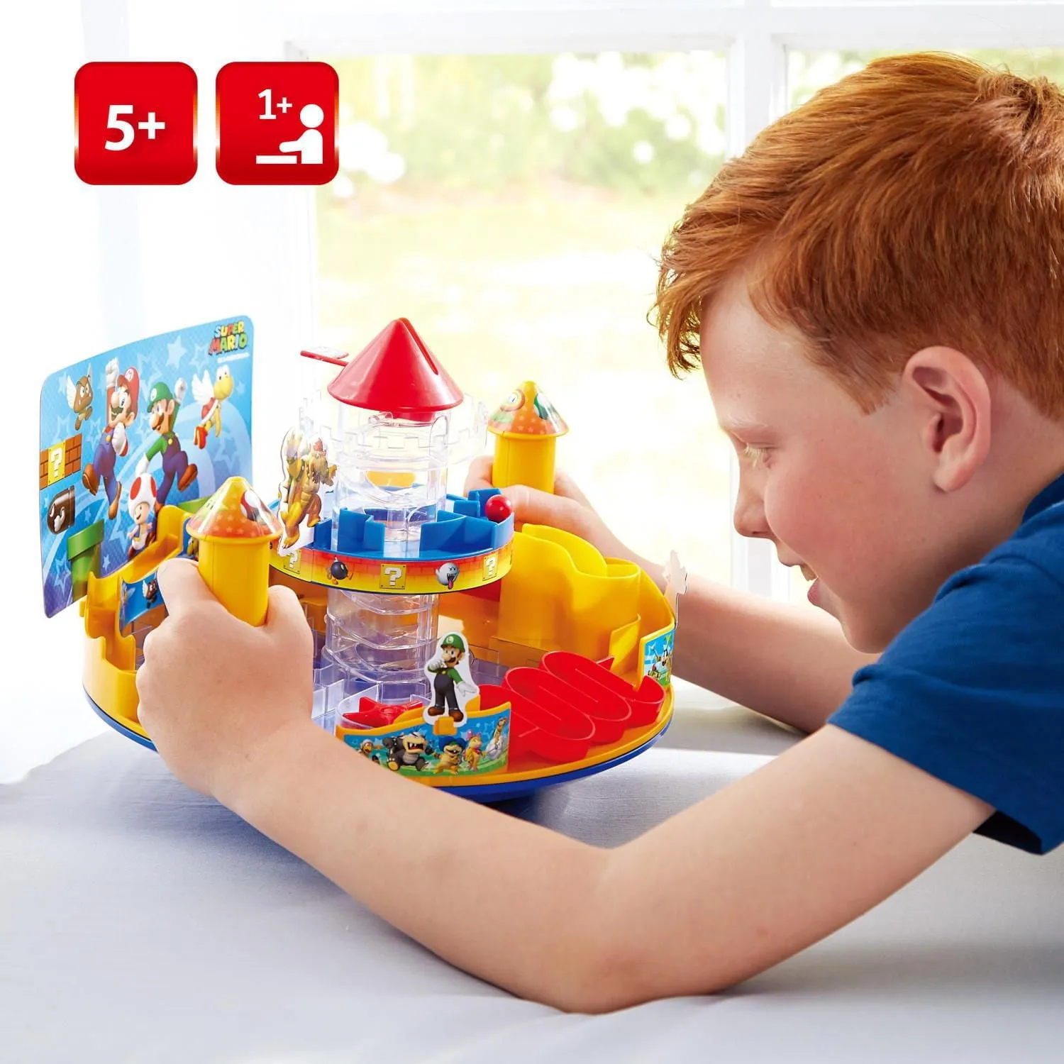 Epoch Games 7486 Super Mario Castle Land, Tabletop Skill and Action Game, Ages 5 