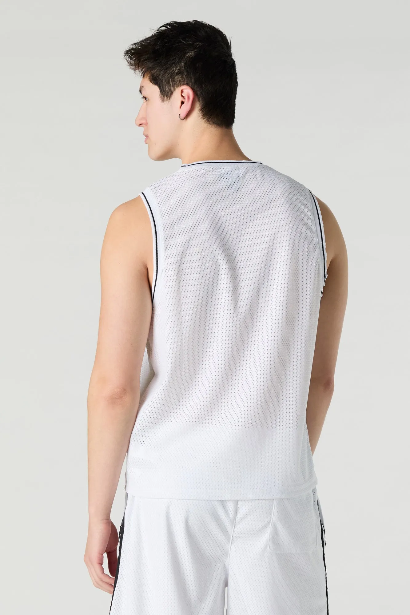 Est 84 Embroidered Mesh Basketball Jersey