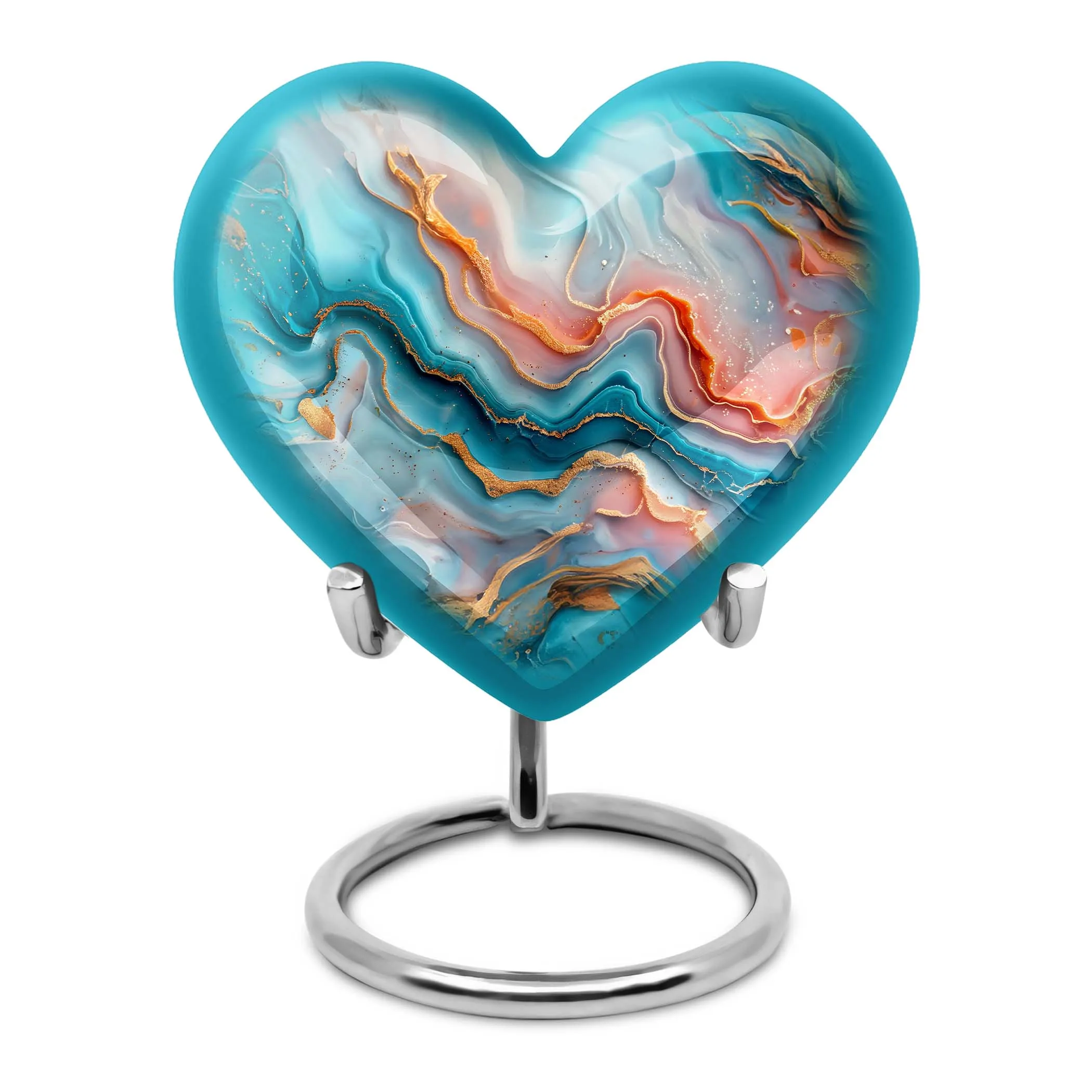 Eternal Flow: Vibrant Swirl Cremation Urn for Adults