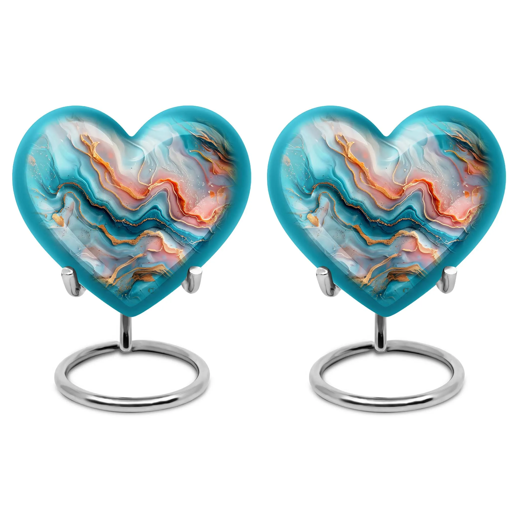 Eternal Flow: Vibrant Swirl Cremation Urn for Adults