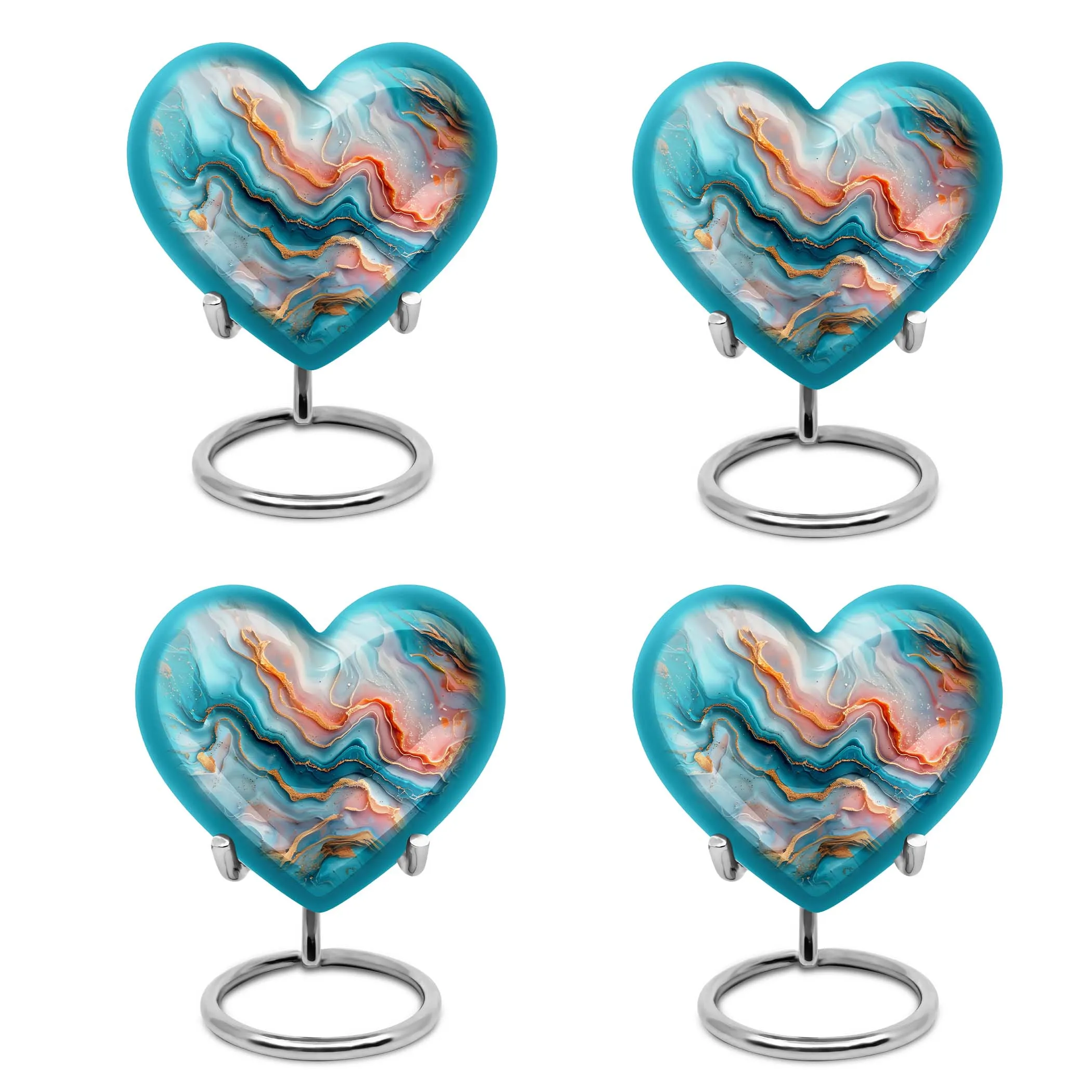 Eternal Flow: Vibrant Swirl Cremation Urn for Adults