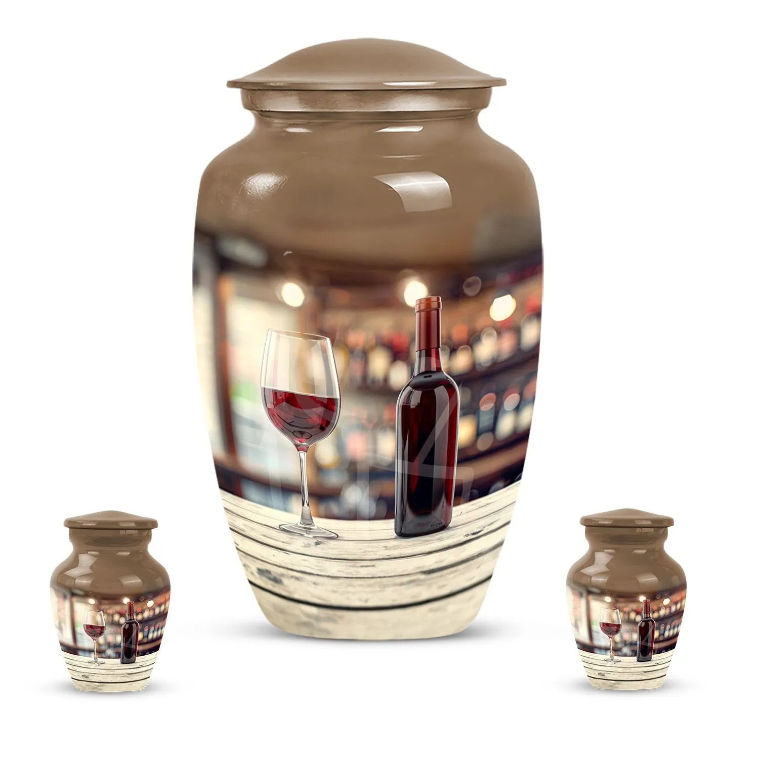 Eternal Rest Wine Urn – Medium Size Cremation Asset for Memorial