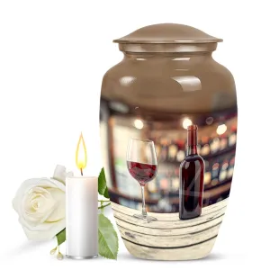 Eternal Rest Wine Urn – Medium Size Cremation Asset for Memorial